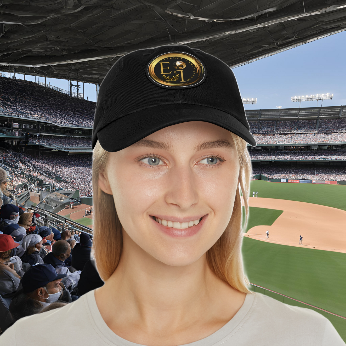 Black EI Logo Hat | Sleek and Modern | EI Sports