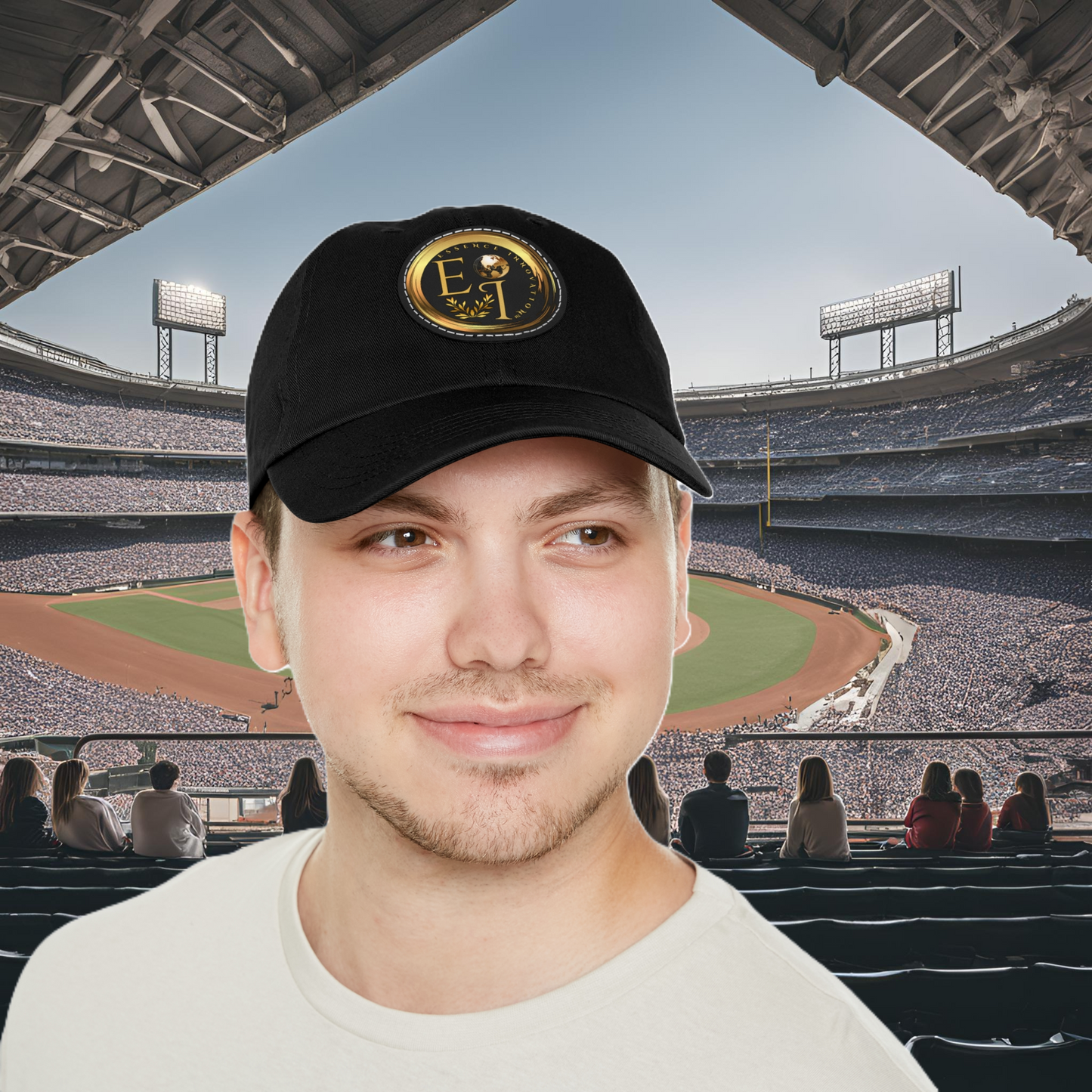 Black EI Logo Hat | Sleek and Modern | EI Sports