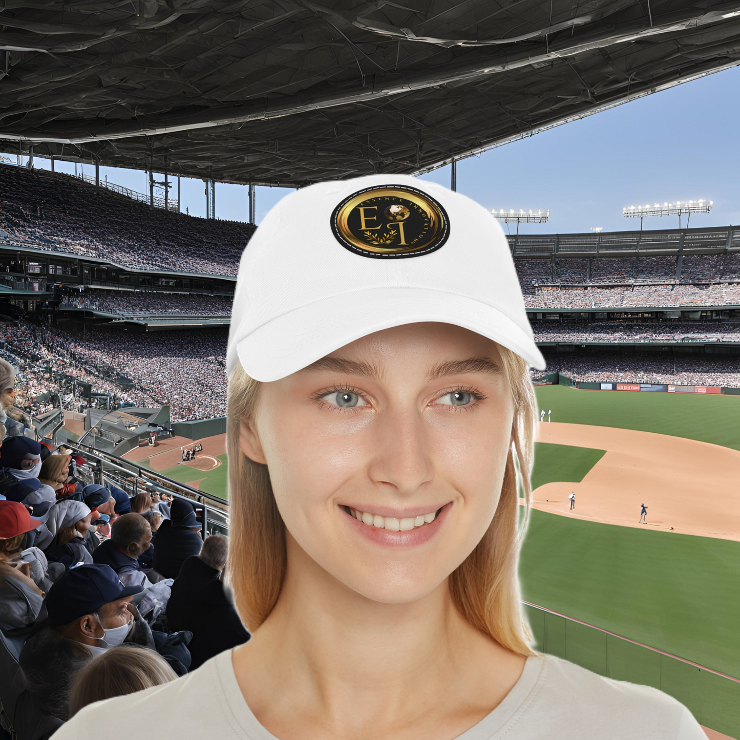 White EI Logo Hat | Clean and Bold |EI Sports