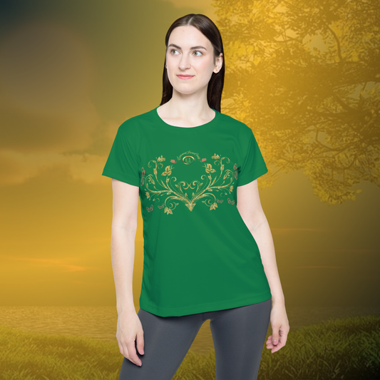 Butterfly Blossom Tee XII | EssenceInnoCreate | Dark Green