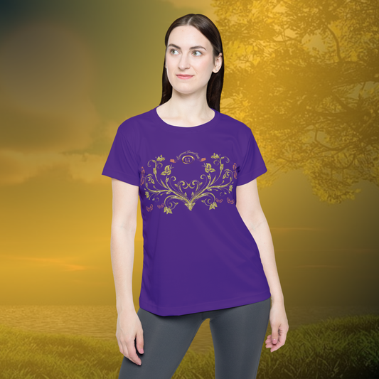 Butterfly Blossom Tee XVI | EssenceInnoCreate | Purple