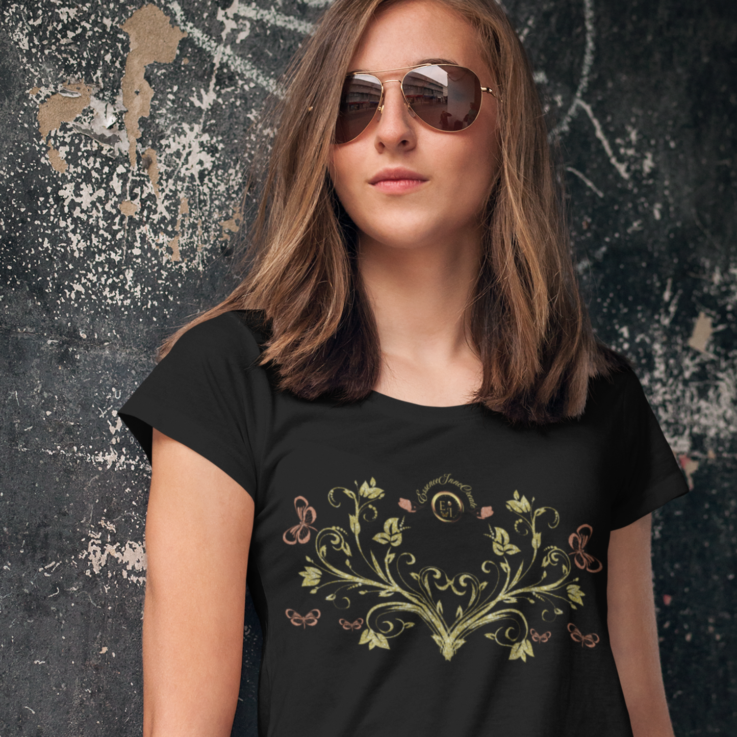 Royal Blossom Cotton Tee | EssenceInnoCreate | 9 Colors