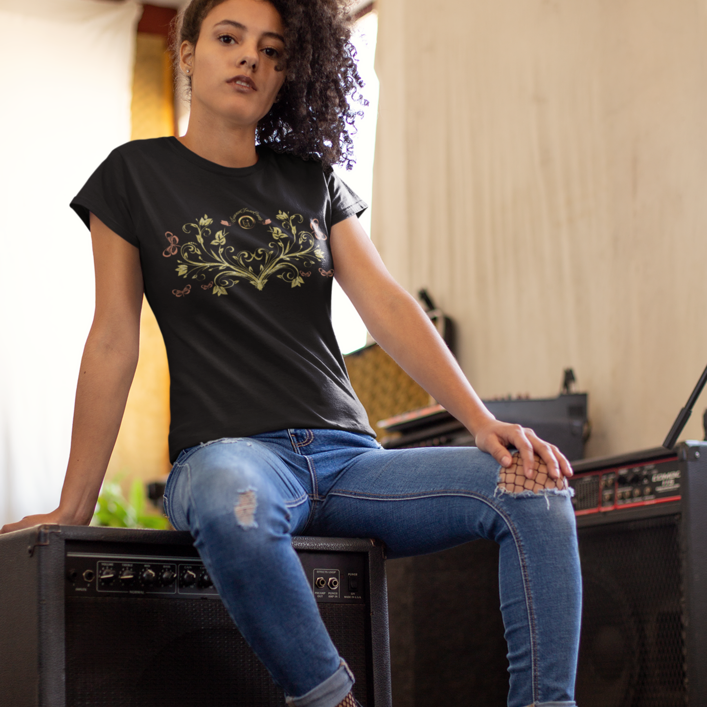 Royal Blossom Cotton Tee | EssenceInnoCreate | 9 Colors