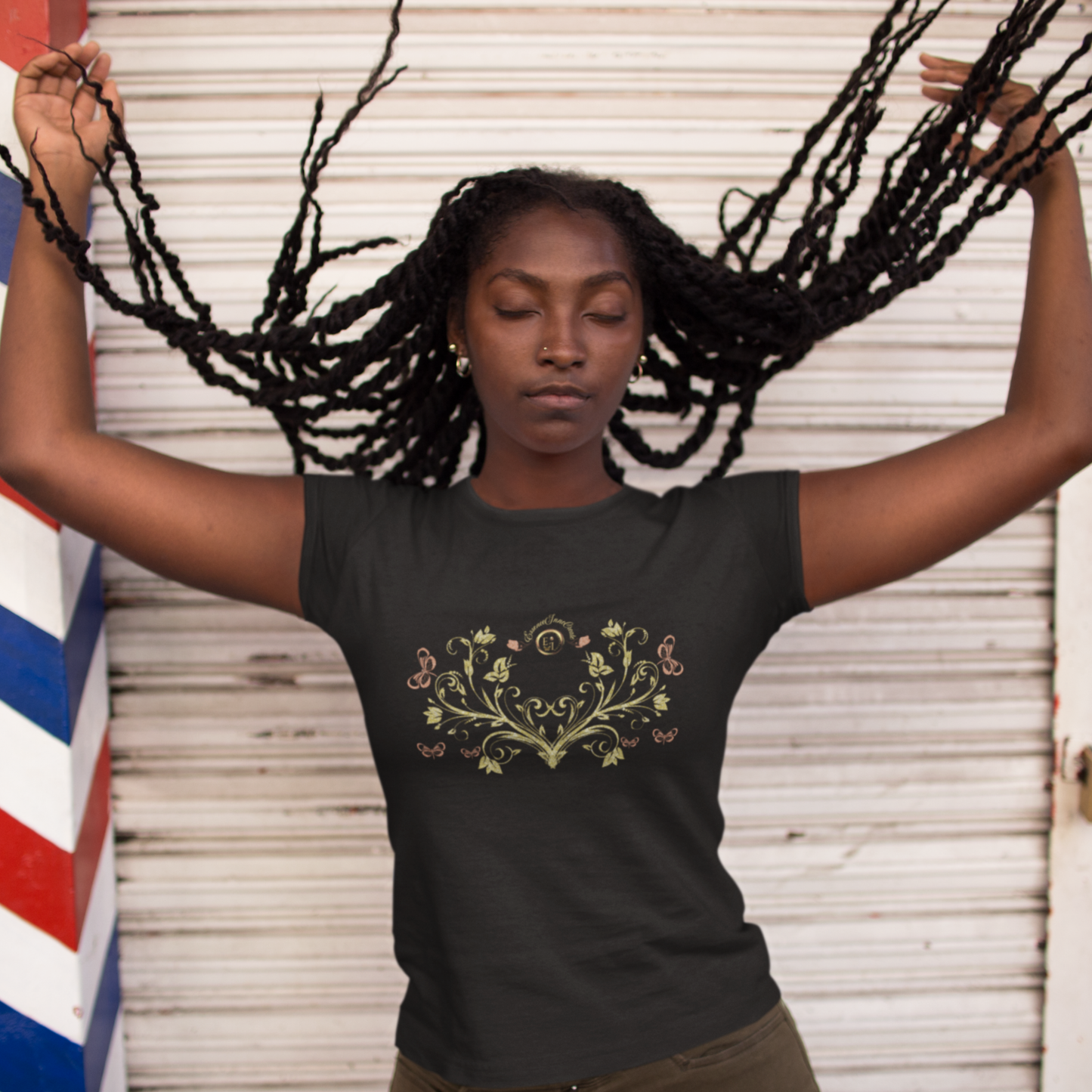 Royal Blossom Cotton Tee | EssenceInnoCreate | 9 Colors