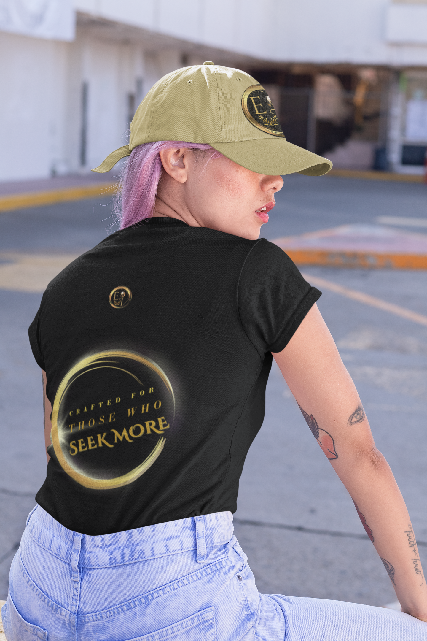 One Life Tee in Black – Empowering Minimalist Streetwear