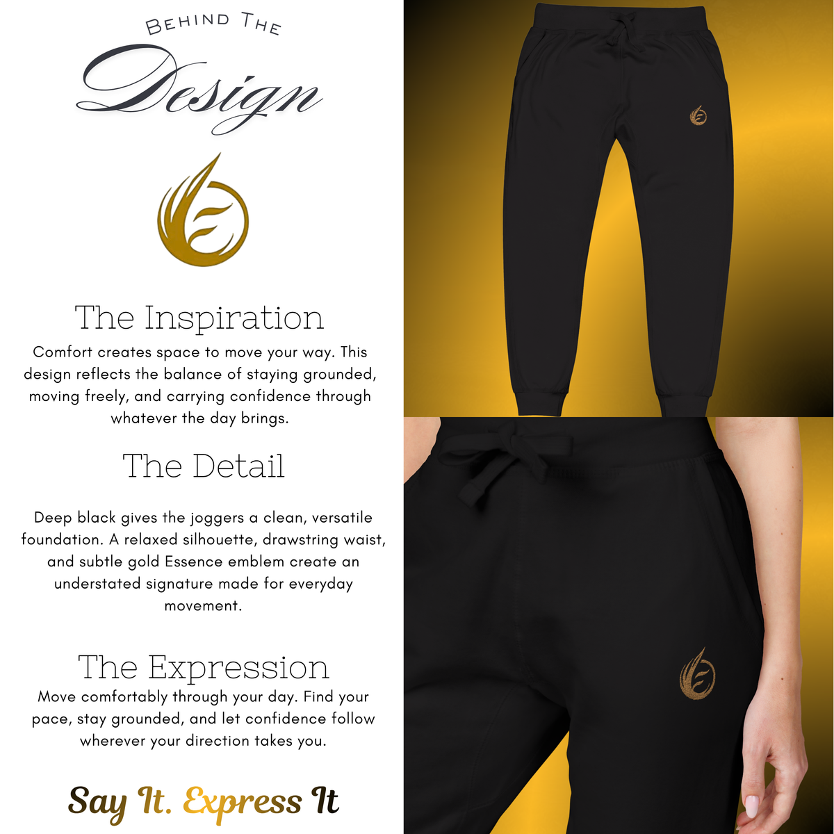Quiet Resolve Minimal Fit Sweatpants | Tapered Essential Joggers