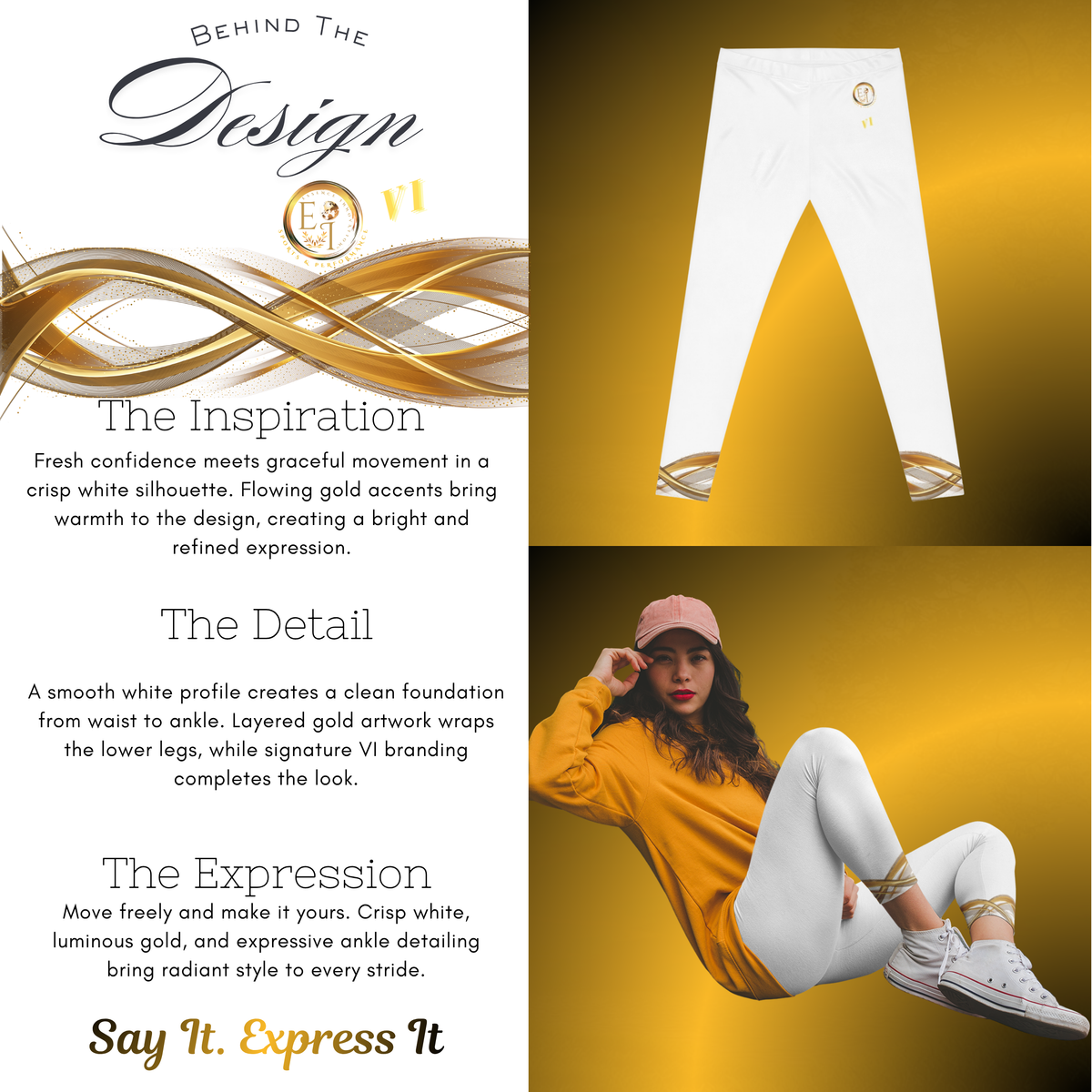 White Casual Leggings for Women | Silky Stretch Mid Rise Leggings | Seek More Premium VI