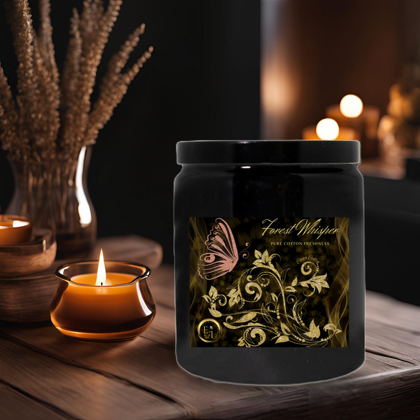 Forest Whisper Cotton Freshness | Clean Cotton | Luxury Ceramic Candle