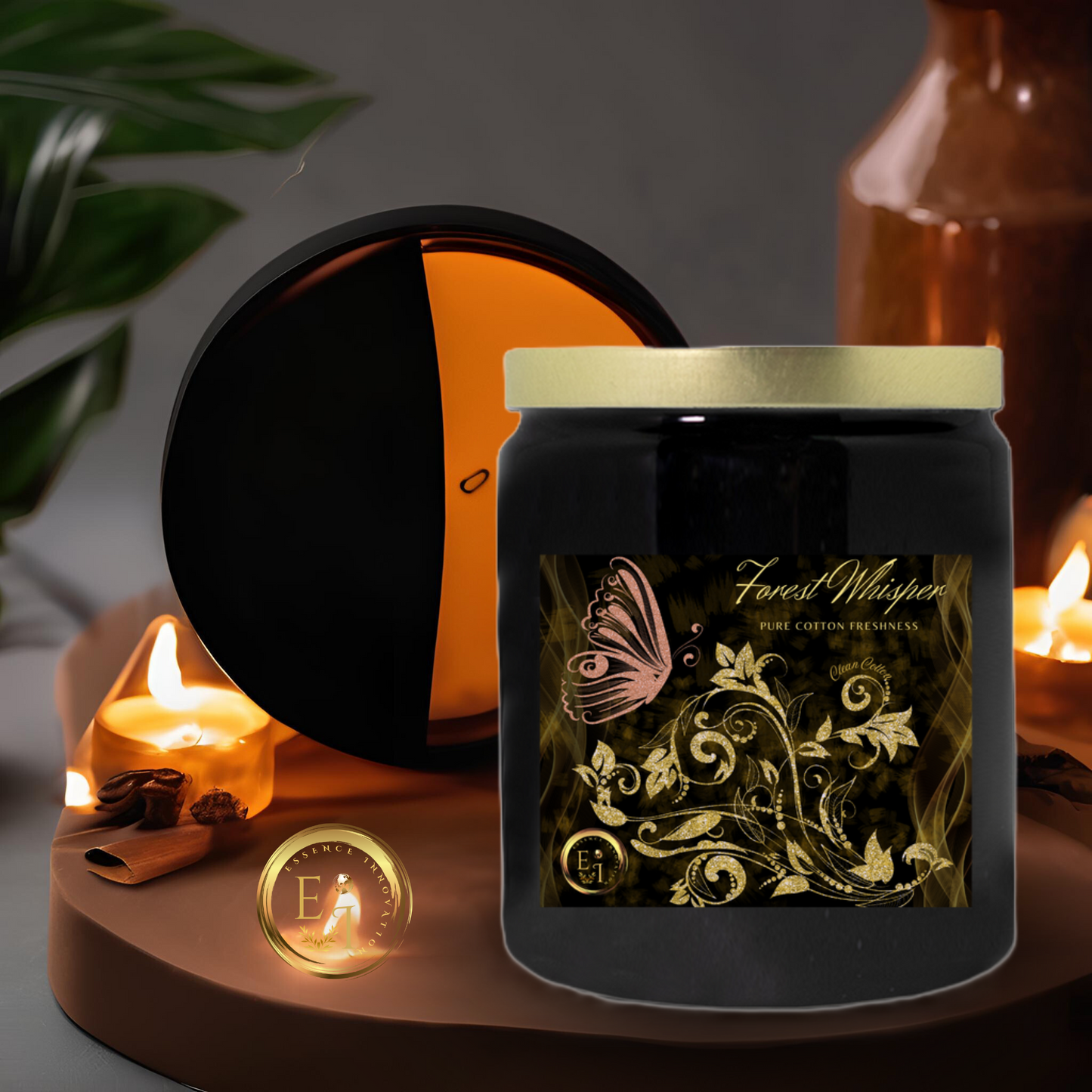 Forest Whisper Cotton Freshness | Clean Cotton | Luxury Ceramic Candle