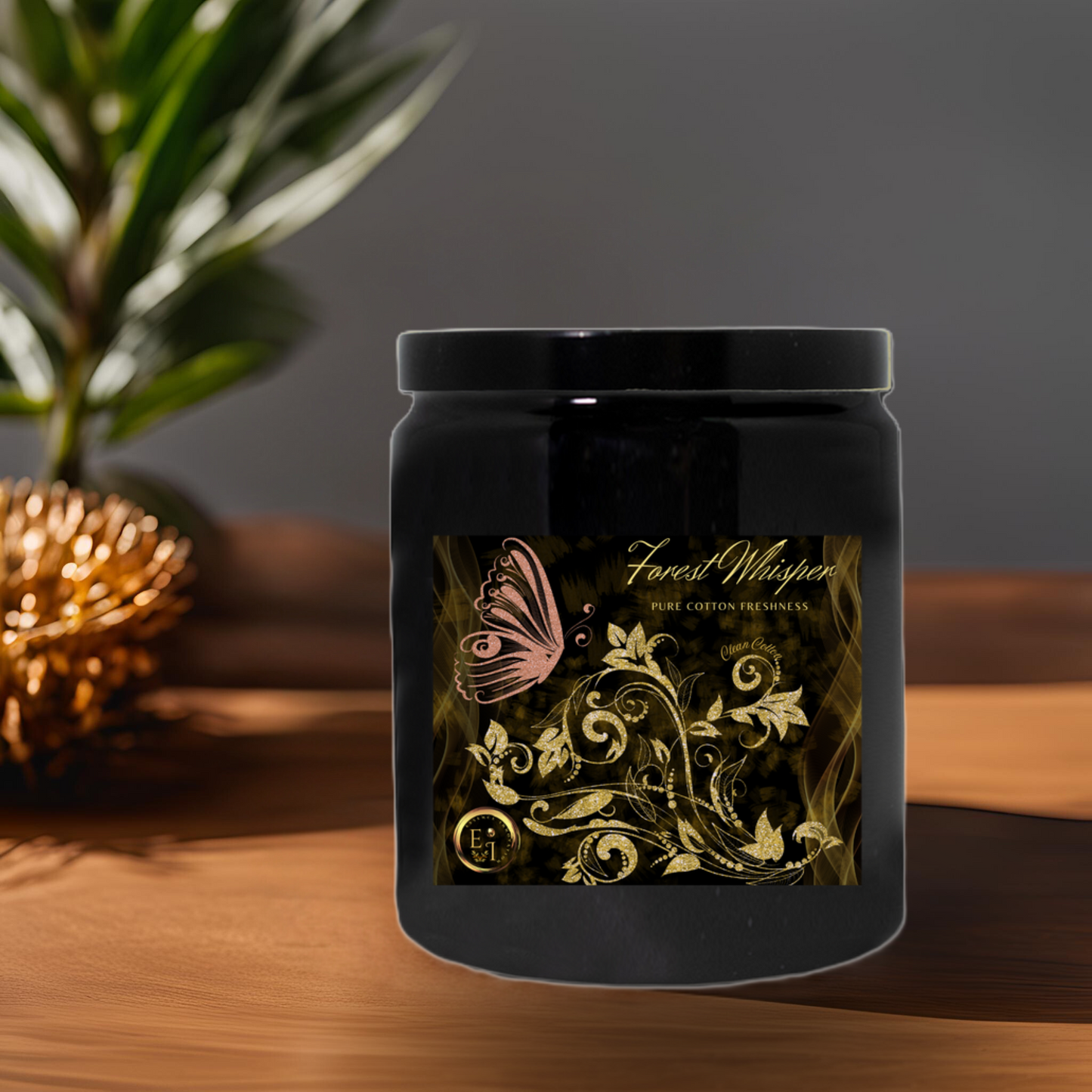 Forest Whisper Cotton Freshness | Clean Cotton | Luxury Ceramic Candle