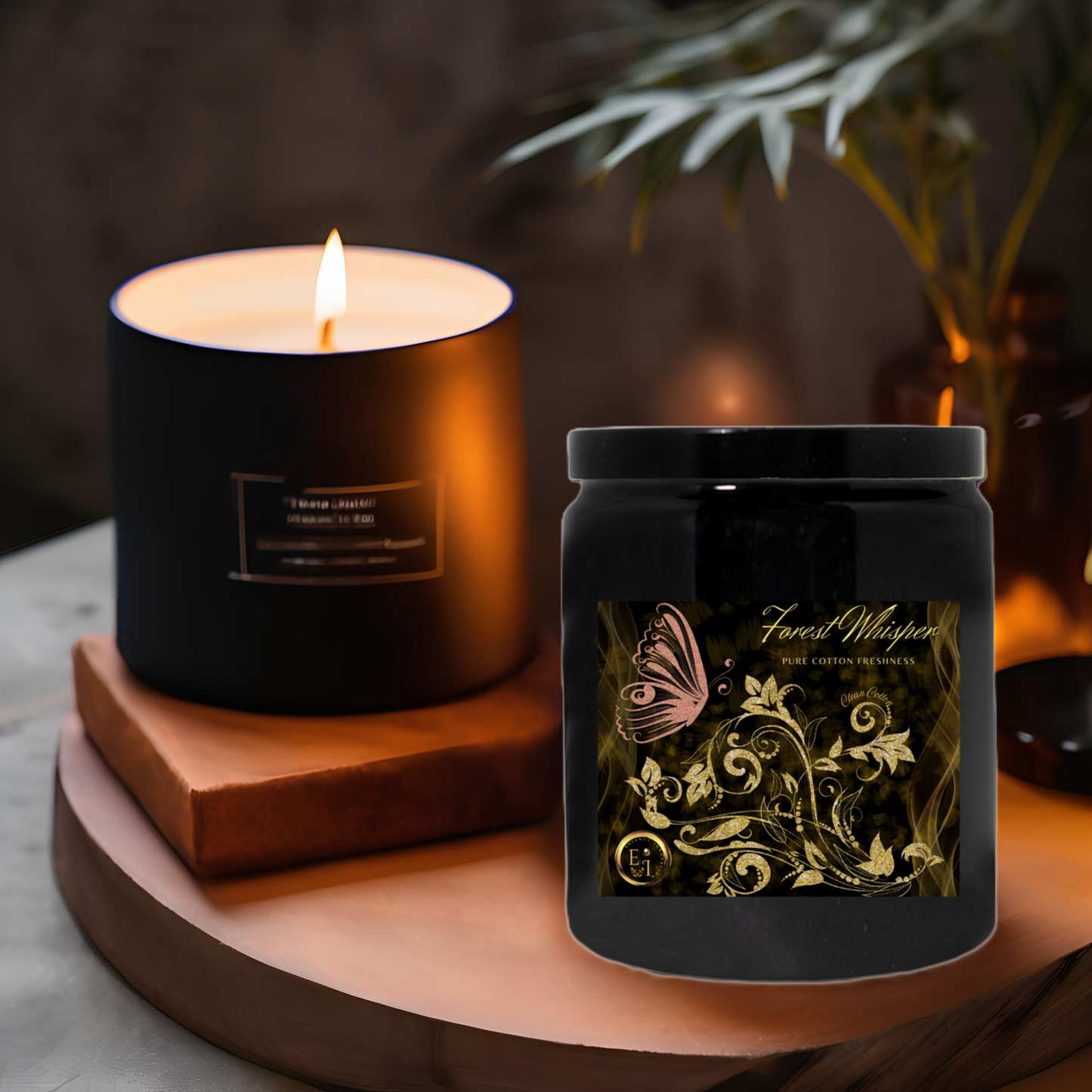 Forest Whisper Cotton Freshness | Clean Cotton | Luxury Ceramic Candle