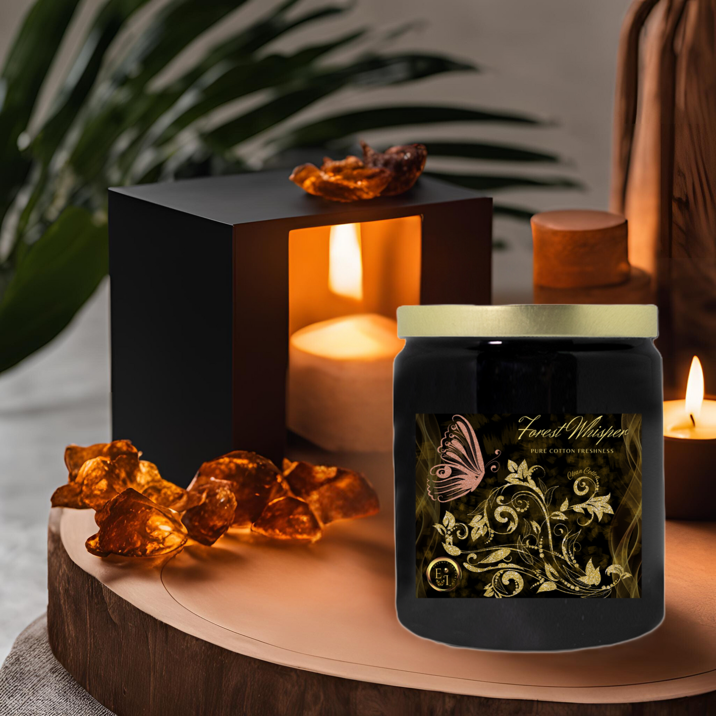 Forest Whisper Cotton Freshness | Clean Cotton | Luxury Ceramic Candle