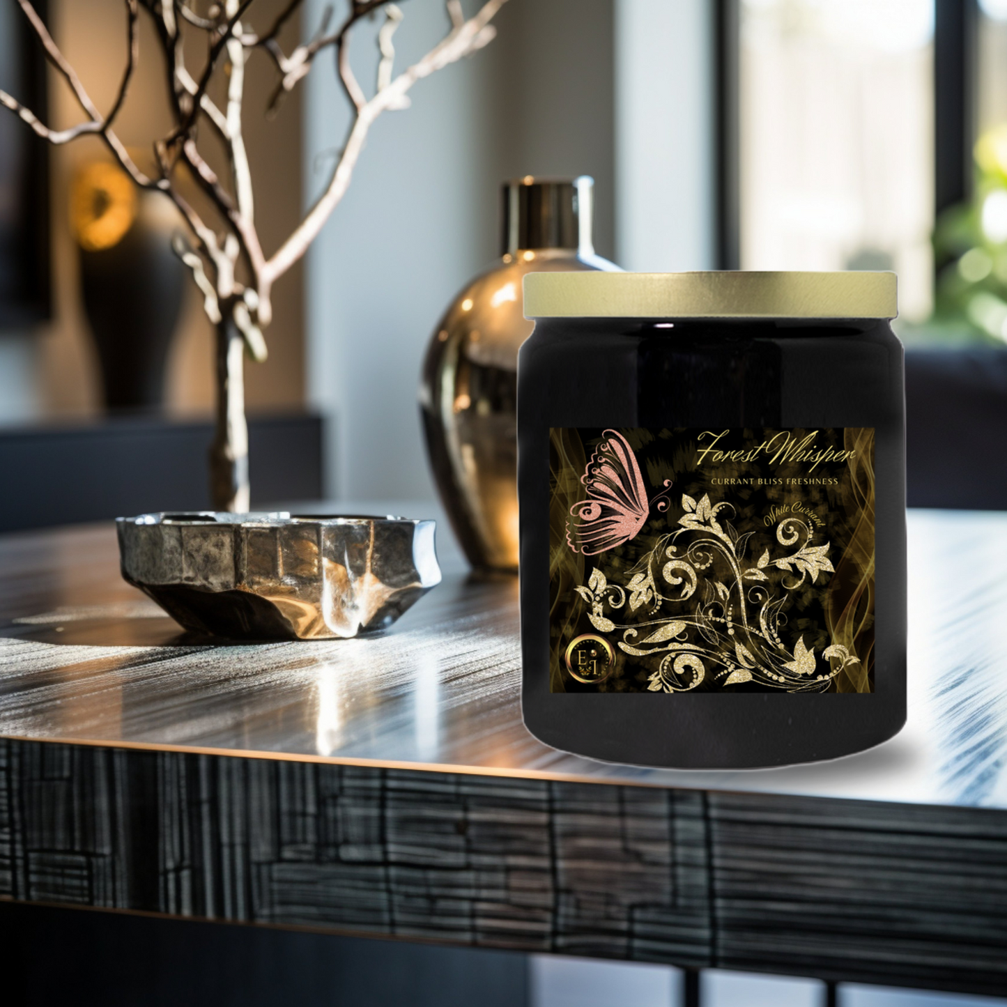 Forest Whisper Currant Bliss | White Currant | Luxury Ceramic Candle