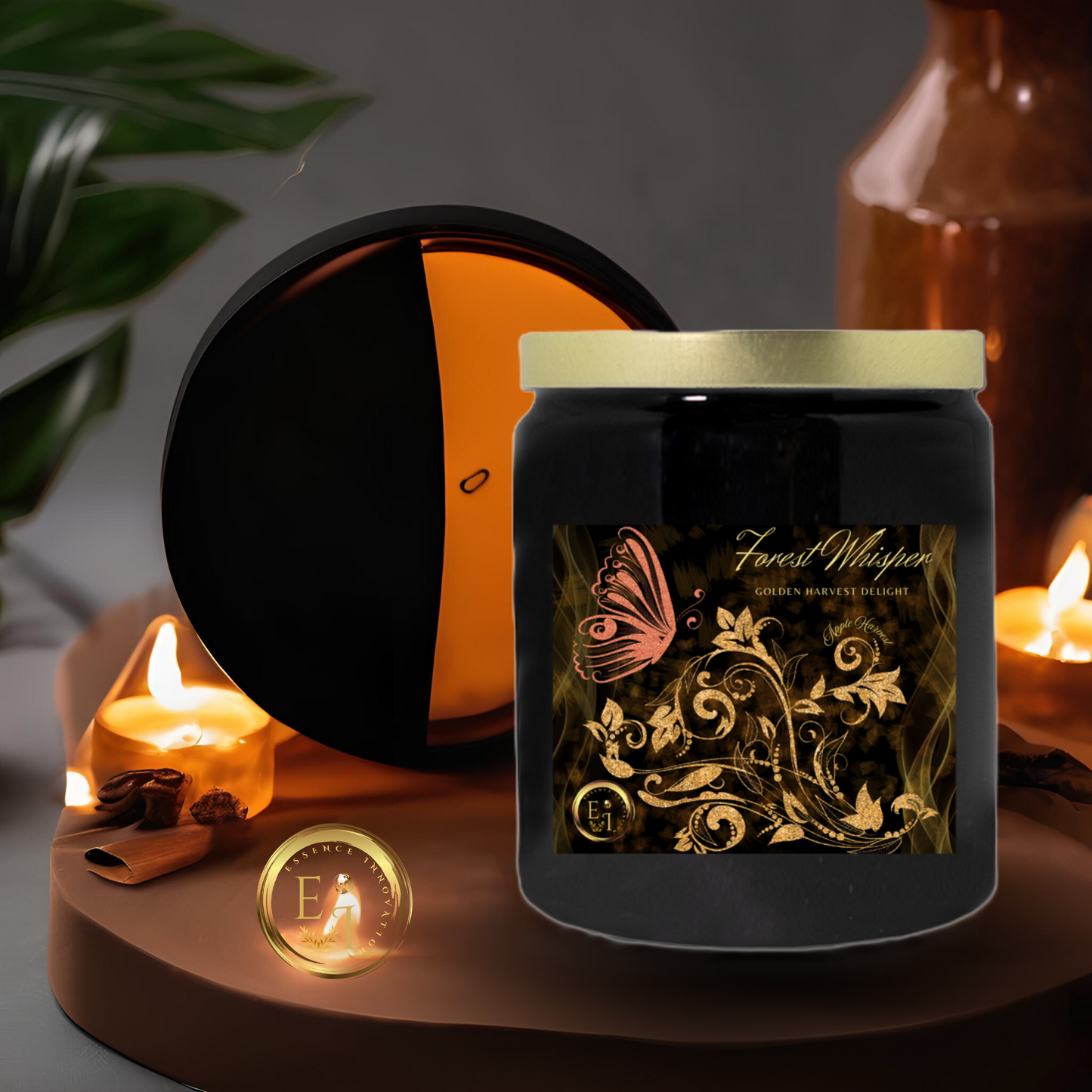 Forest Whisper Golden Harvest | Apple Harvest | Luxury Ceramic Candle