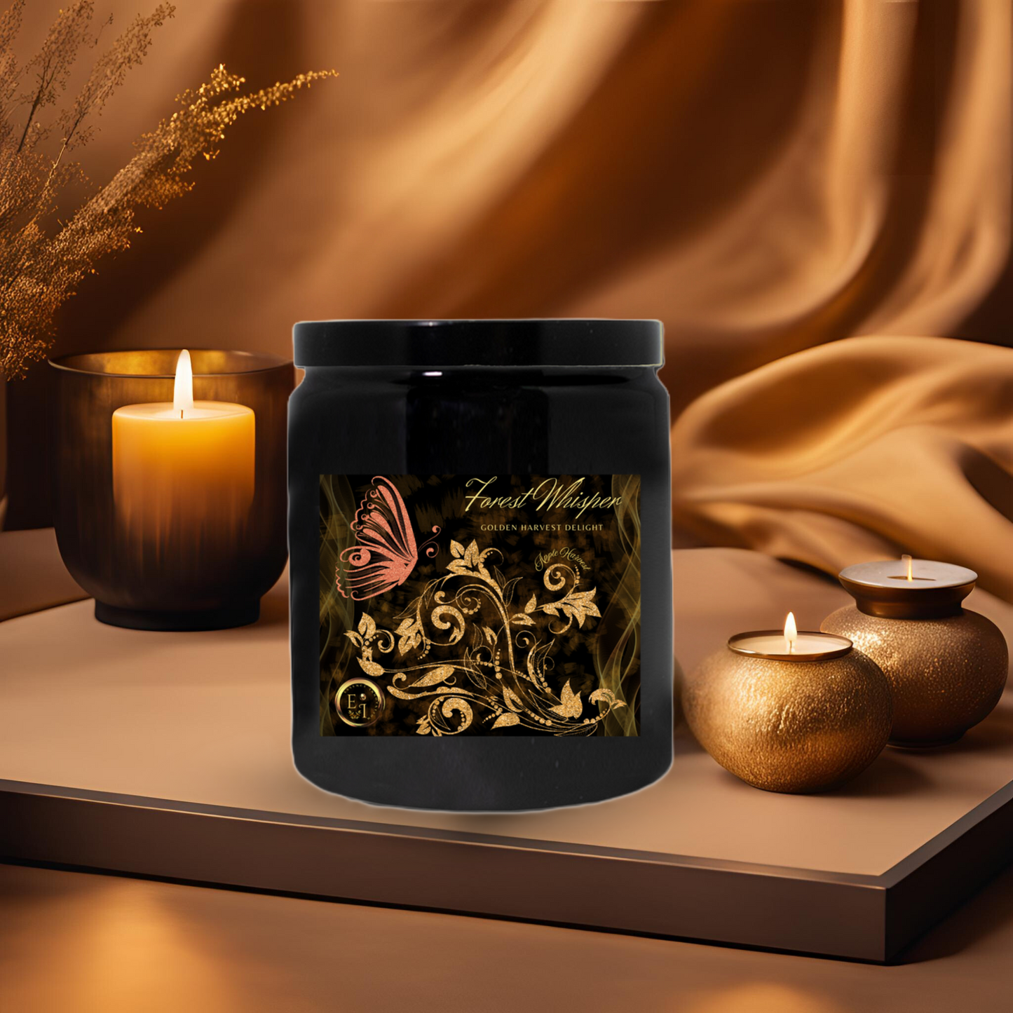 Forest Whisper Golden Harvest | Apple Harvest | Luxury Ceramic Candle
