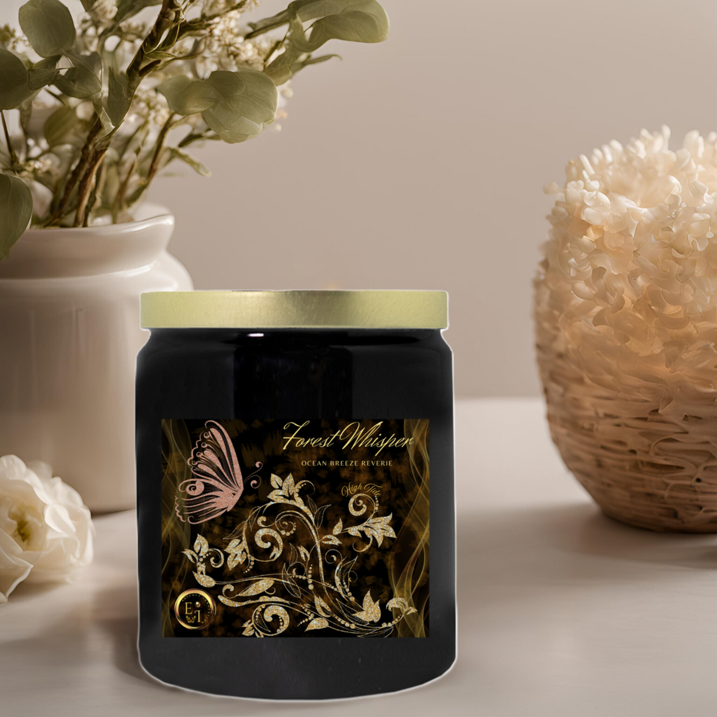 Forest Whisper | Ocean Breeze Reverie | High Tide | Luxury Ceramic Candle