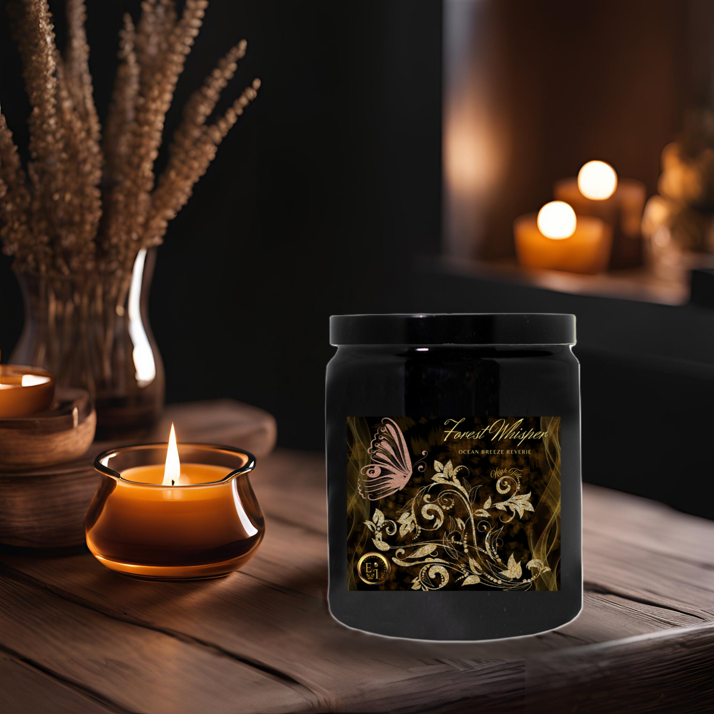 Forest Whisper | Ocean Breeze Reverie | High Tide | Luxury Ceramic Candle