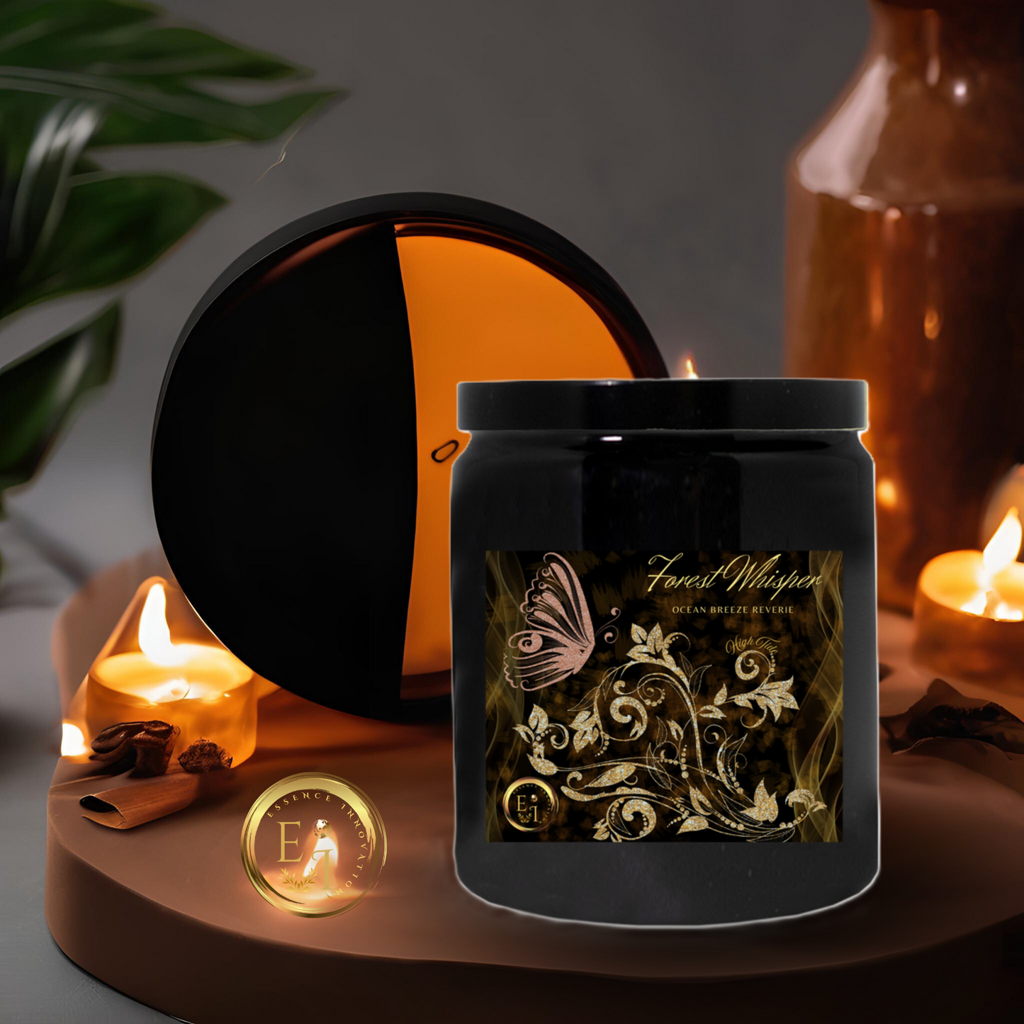 Forest Whisper | Ocean Breeze Reverie | High Tide | Luxury Ceramic Candle