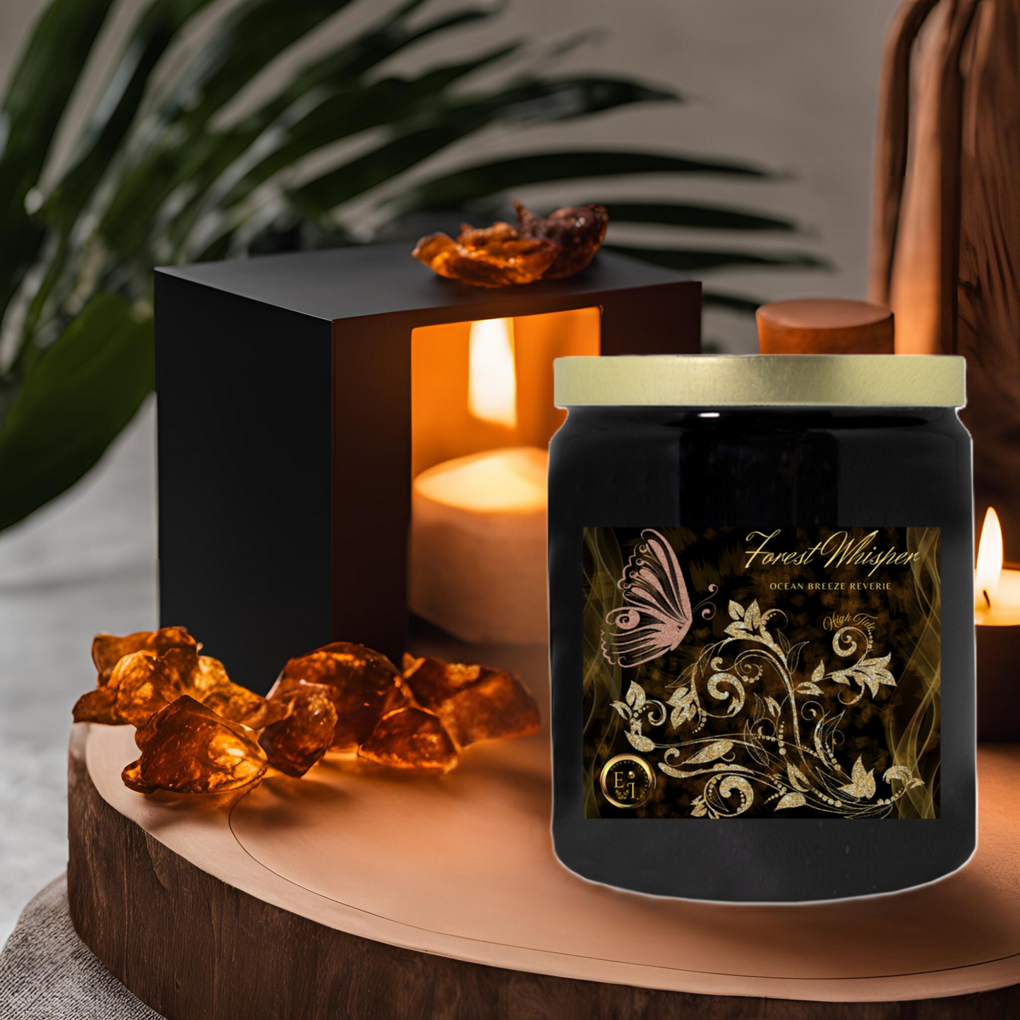 Forest Whisper | Ocean Breeze Reverie | High Tide | Luxury Ceramic Candle
