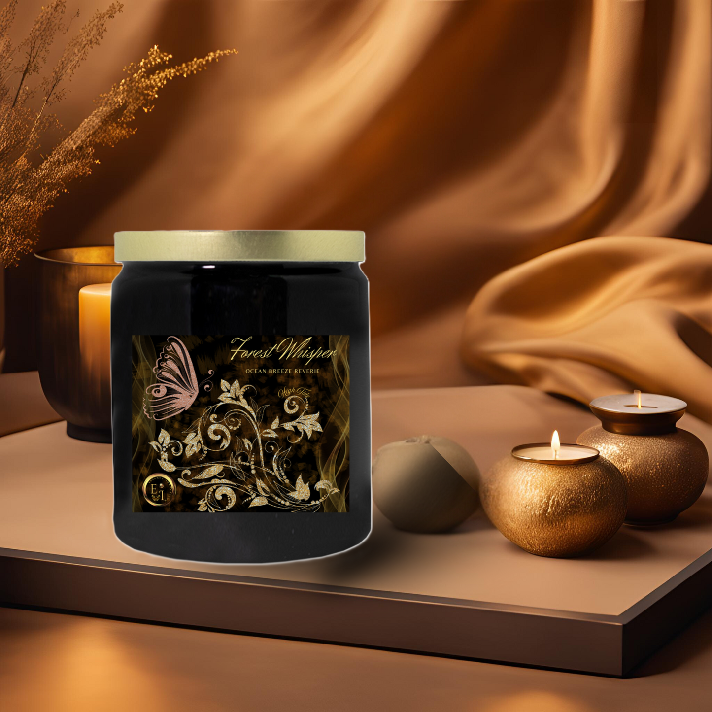 Forest Whisper | Ocean Breeze Reverie | High Tide | Luxury Ceramic Candle