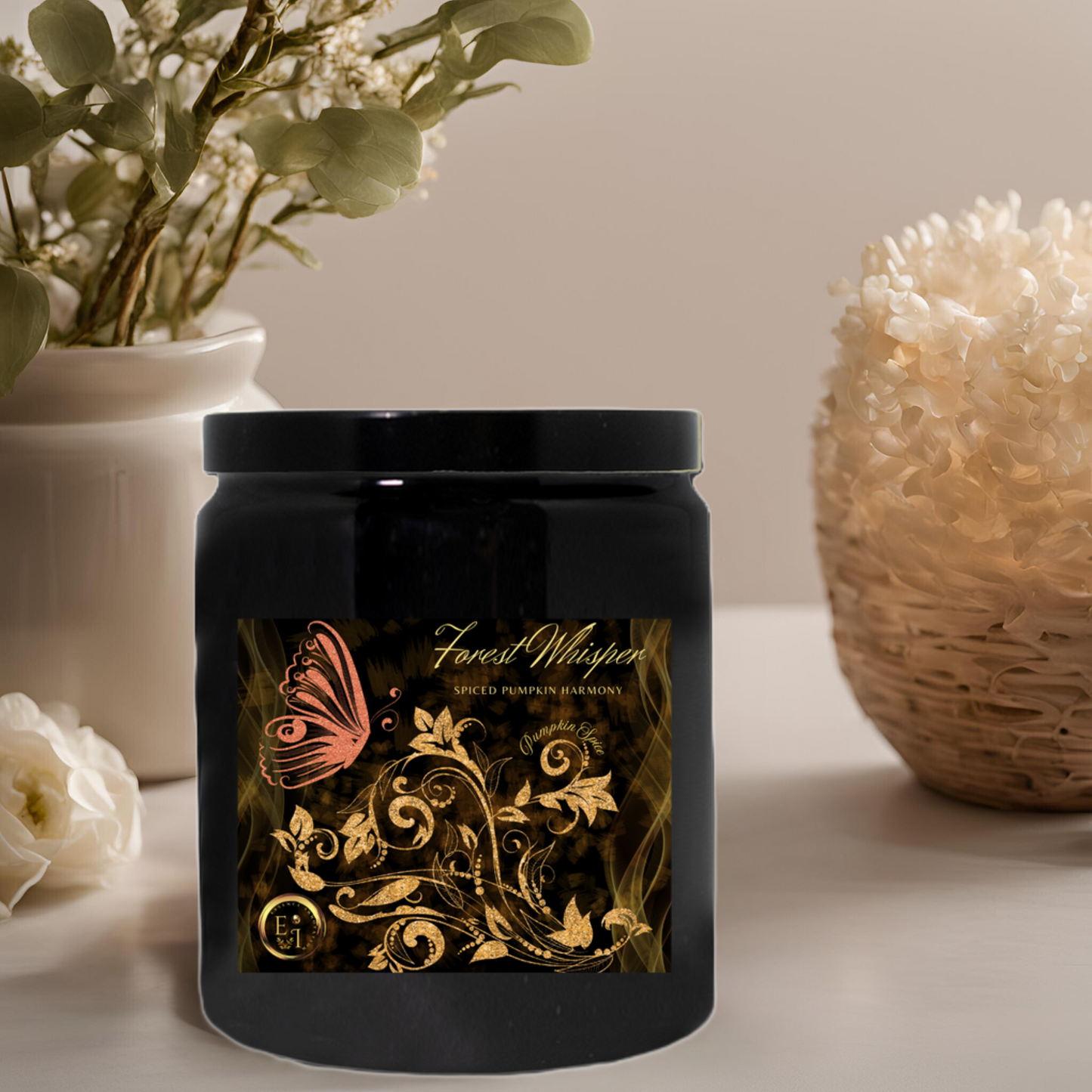 Forest Whisper Spiced Harmony | Pumpkin Spice | Luxury Ceramic Candle