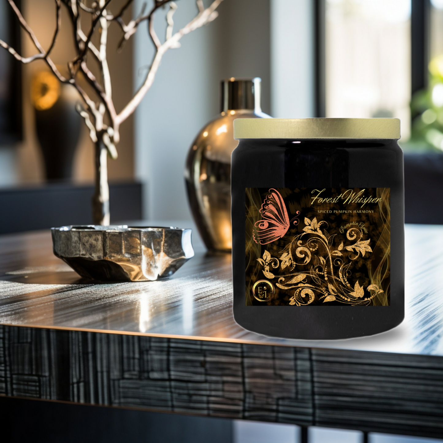 Forest Whisper Spiced Harmony | Pumpkin Spice | Luxury Ceramic Candle