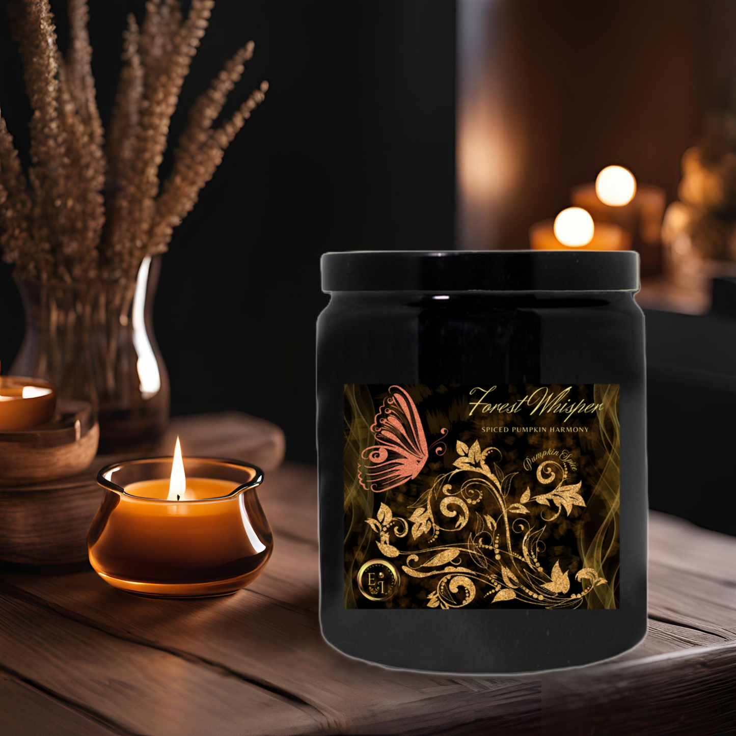 Forest Whisper Spiced Harmony | Pumpkin Spice | Luxury Ceramic Candle