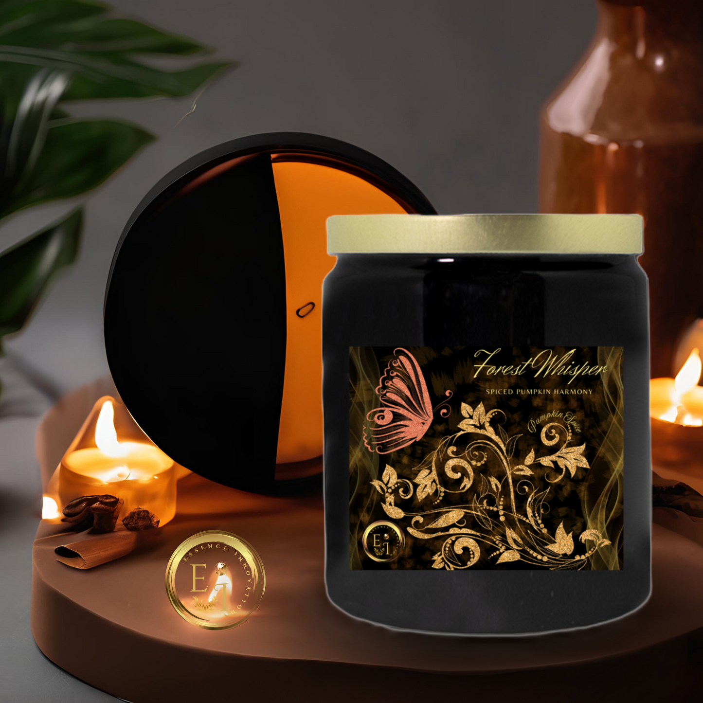 Forest Whisper Spiced Harmony | Pumpkin Spice | Luxury Ceramic Candle