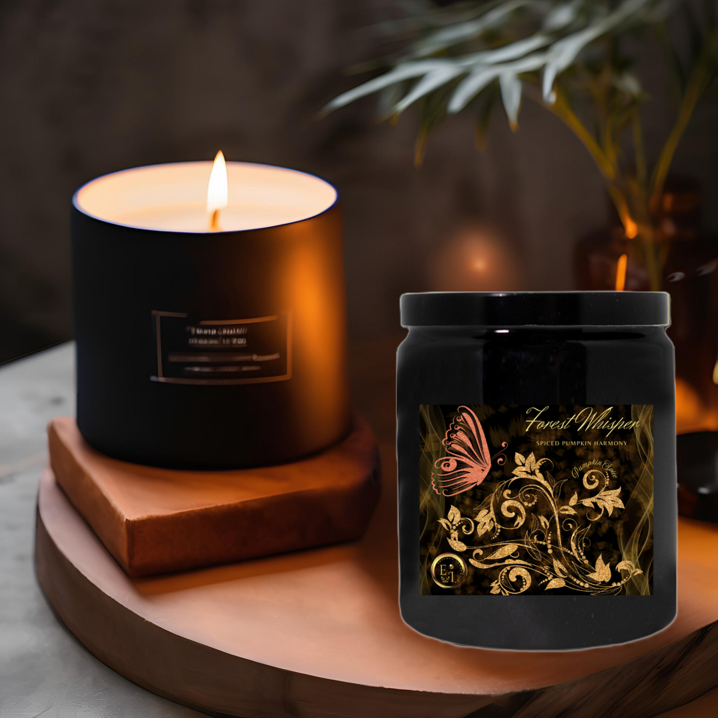 Forest Whisper Spiced Harmony | Pumpkin Spice | Luxury Ceramic Candle