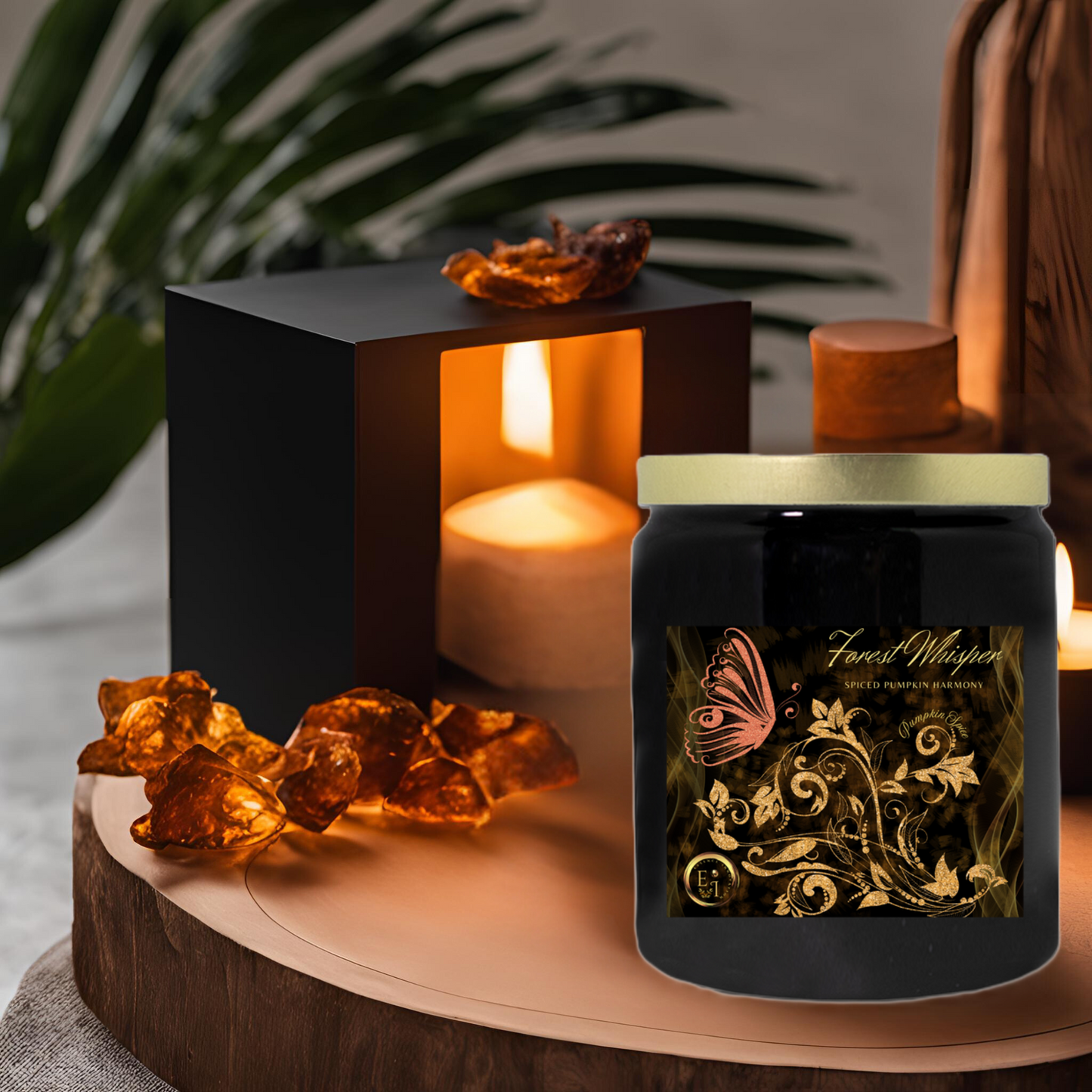Forest Whisper Spiced Harmony | Pumpkin Spice | Luxury Ceramic Candle