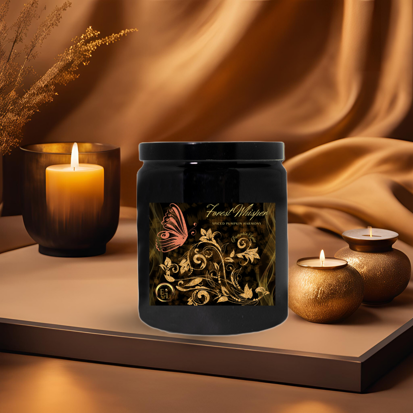 Forest Whisper Spiced Harmony | Pumpkin Spice | Luxury Ceramic Candle