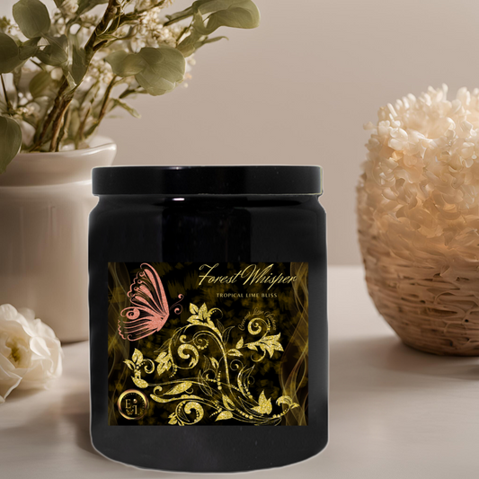 Forest Whisper Tropical Lime | Coconut Lime Verbena | Ceramic Candle