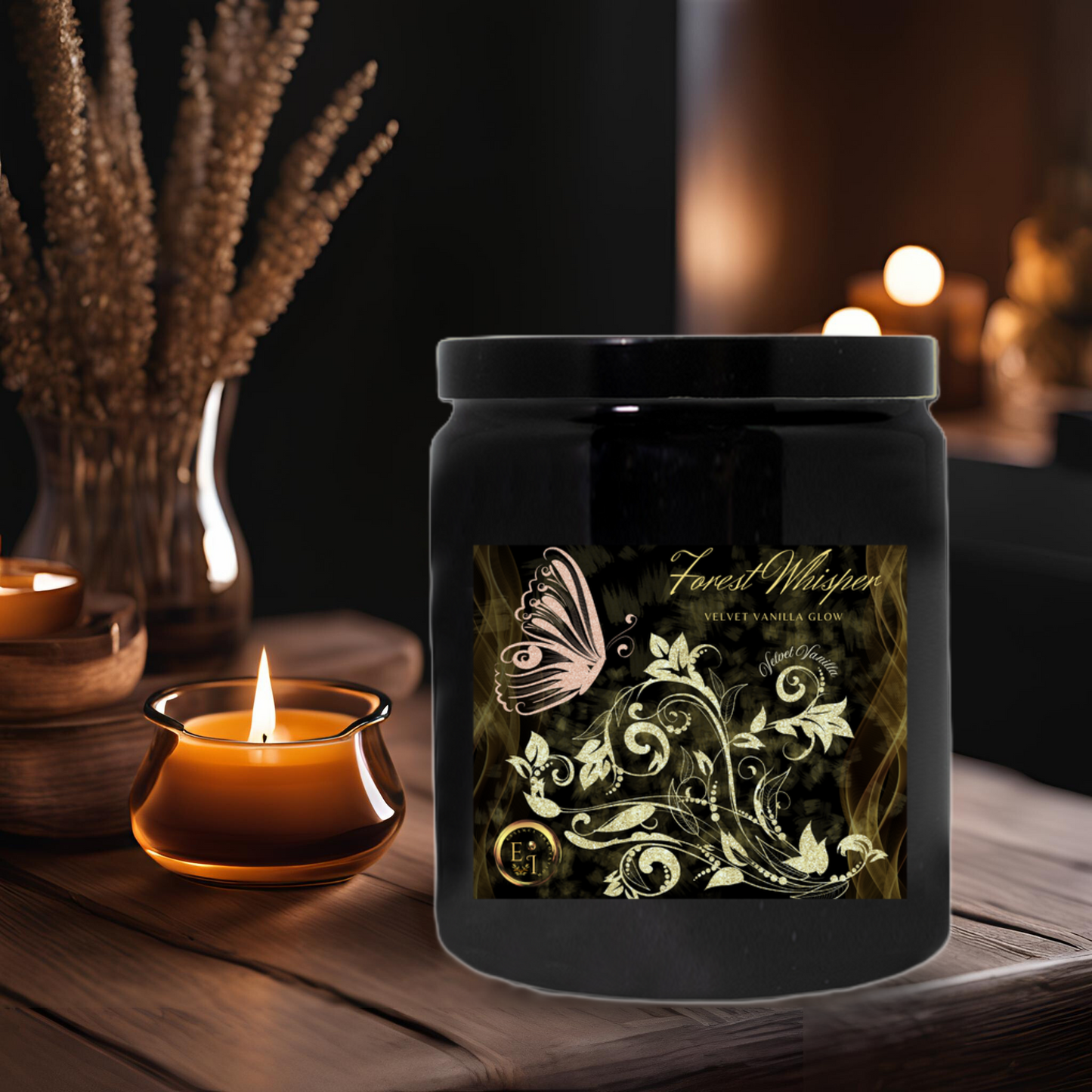Forest Whisper Vanilla Glow | Velvet Vanilla | Luxury Ceramic Candle
