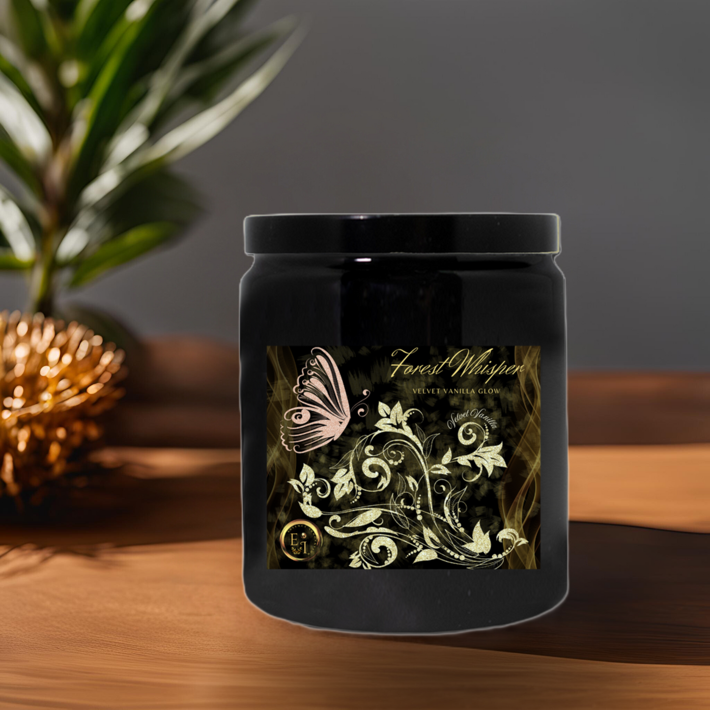 Forest Whisper Vanilla Glow | Velvet Vanilla | Luxury Ceramic Candle