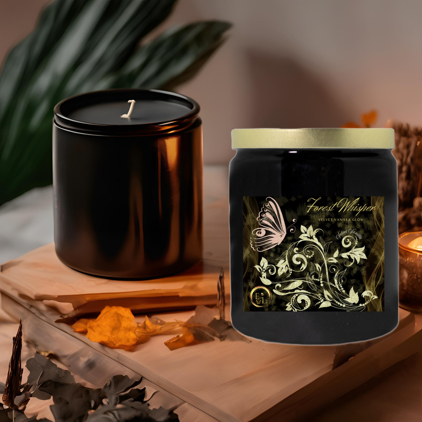 Forest Whisper Vanilla Glow | Velvet Vanilla | Luxury Ceramic Candle