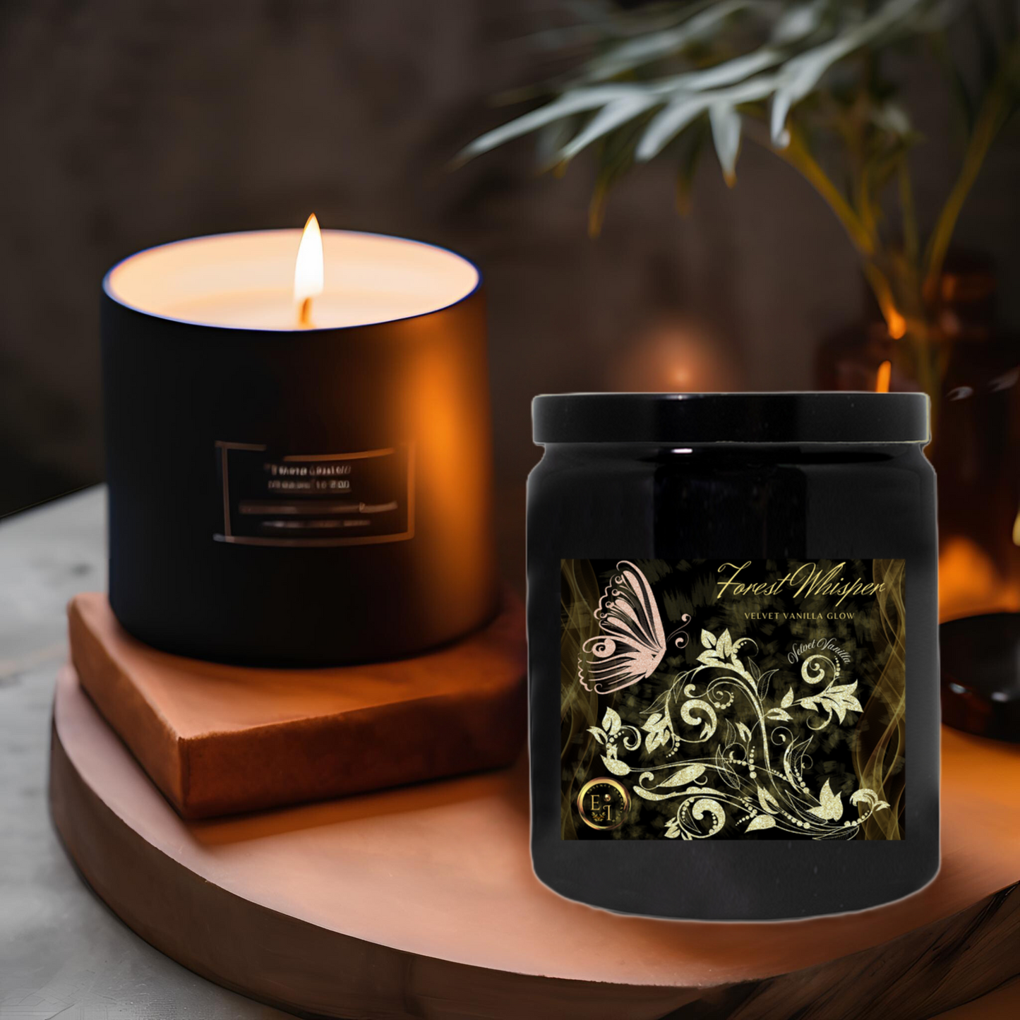 Forest Whisper Vanilla Glow | Velvet Vanilla | Luxury Ceramic Candle