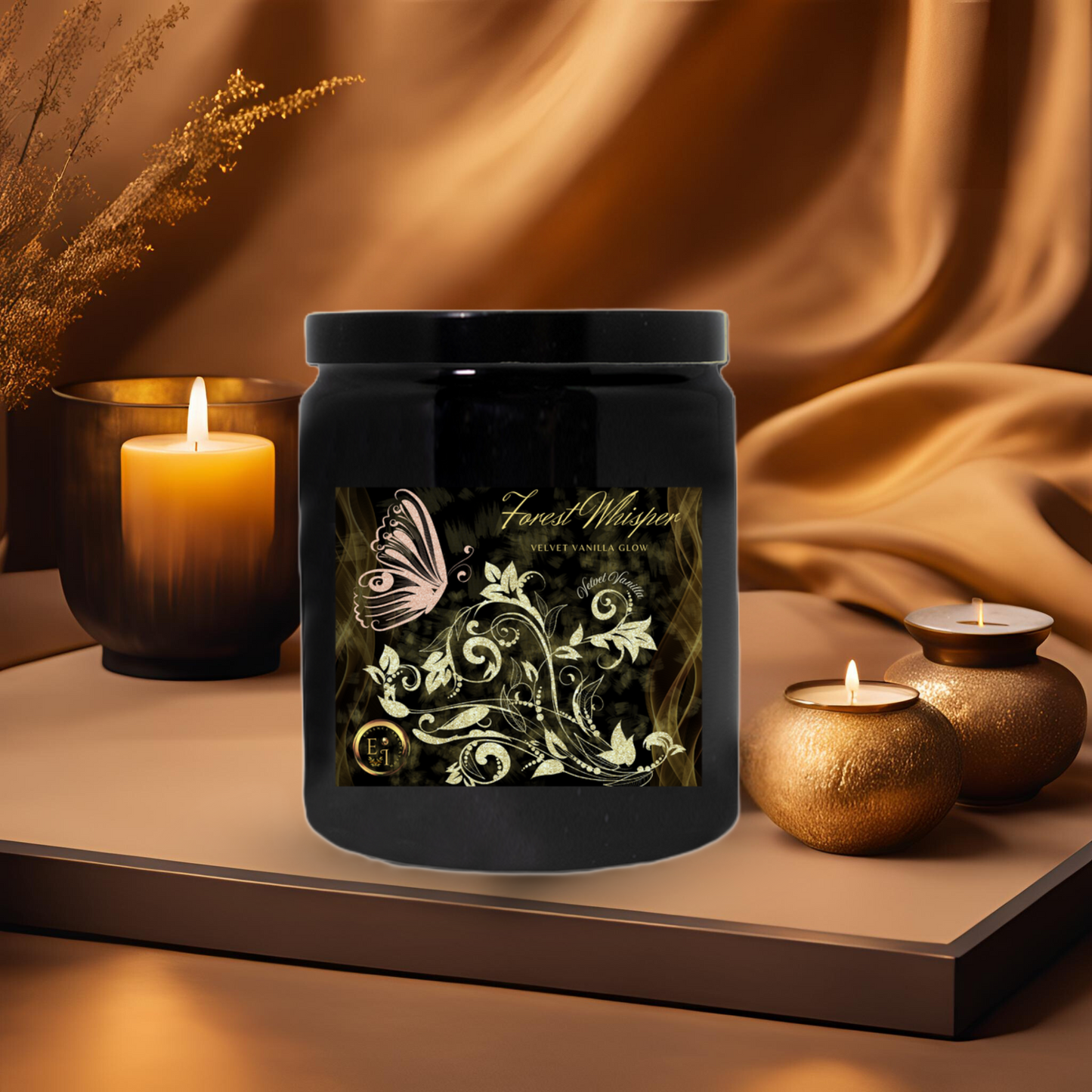 Forest Whisper Vanilla Glow | Velvet Vanilla | Luxury Ceramic Candle