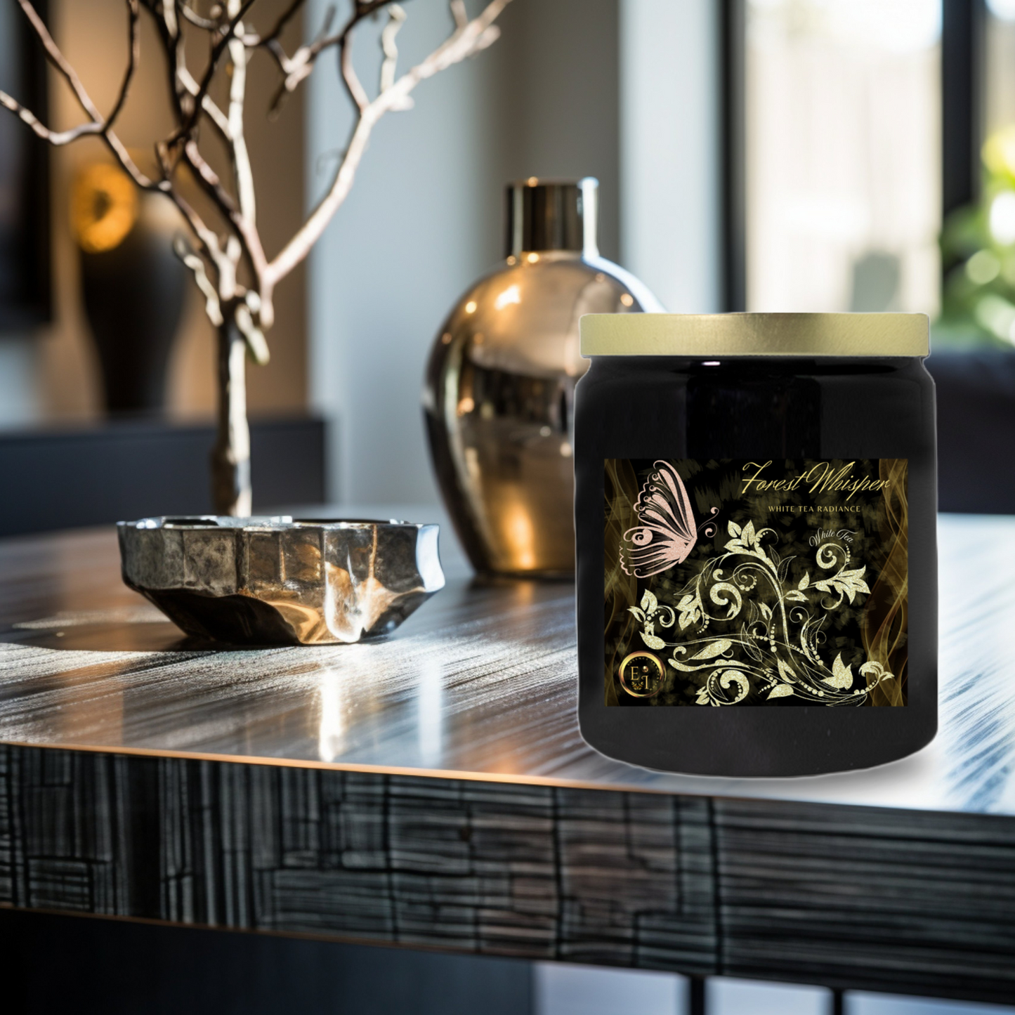 Forest Whisper White Tea Radiance | White Tea | Ceramic Candle