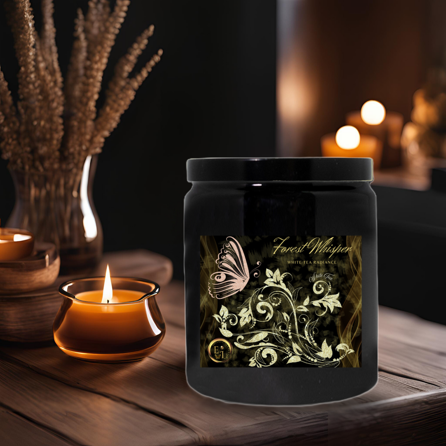 Forest Whisper White Tea Radiance | White Tea | Ceramic Candle