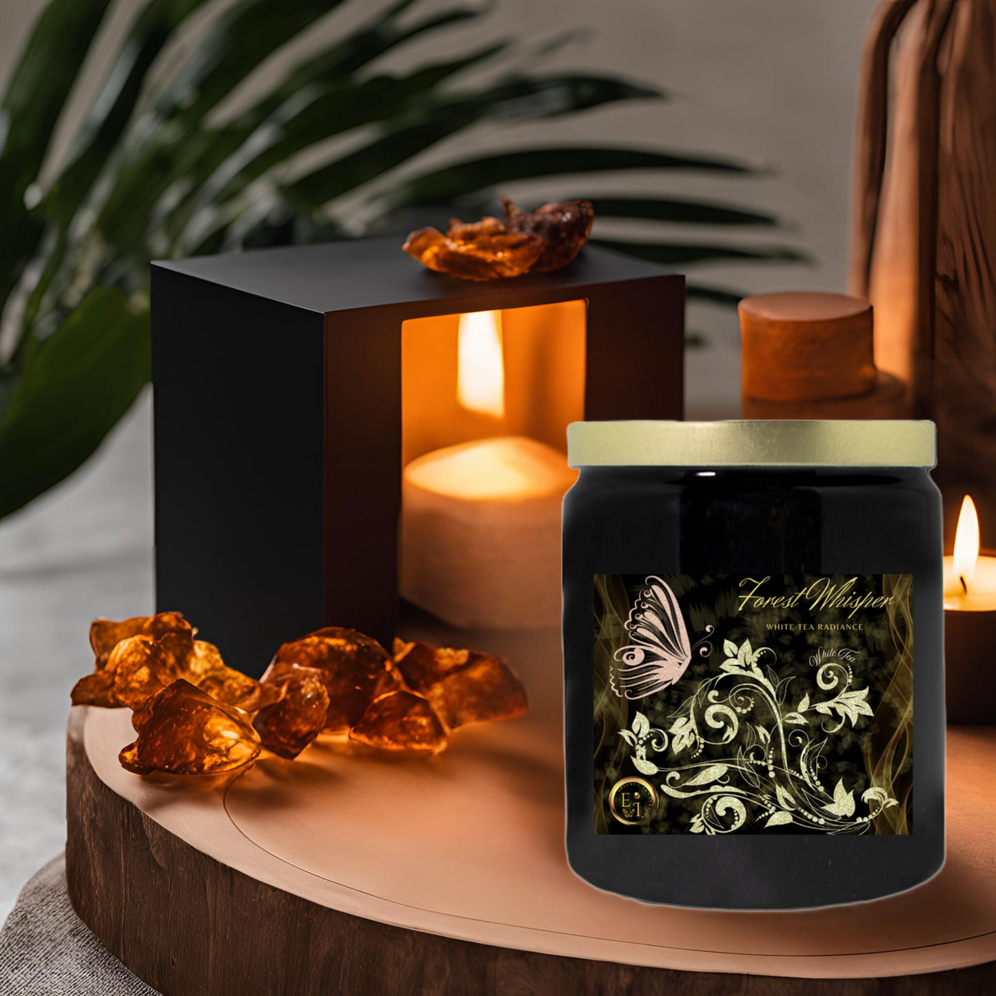 Forest Whisper White Tea Radiance | White Tea | Ceramic Candle