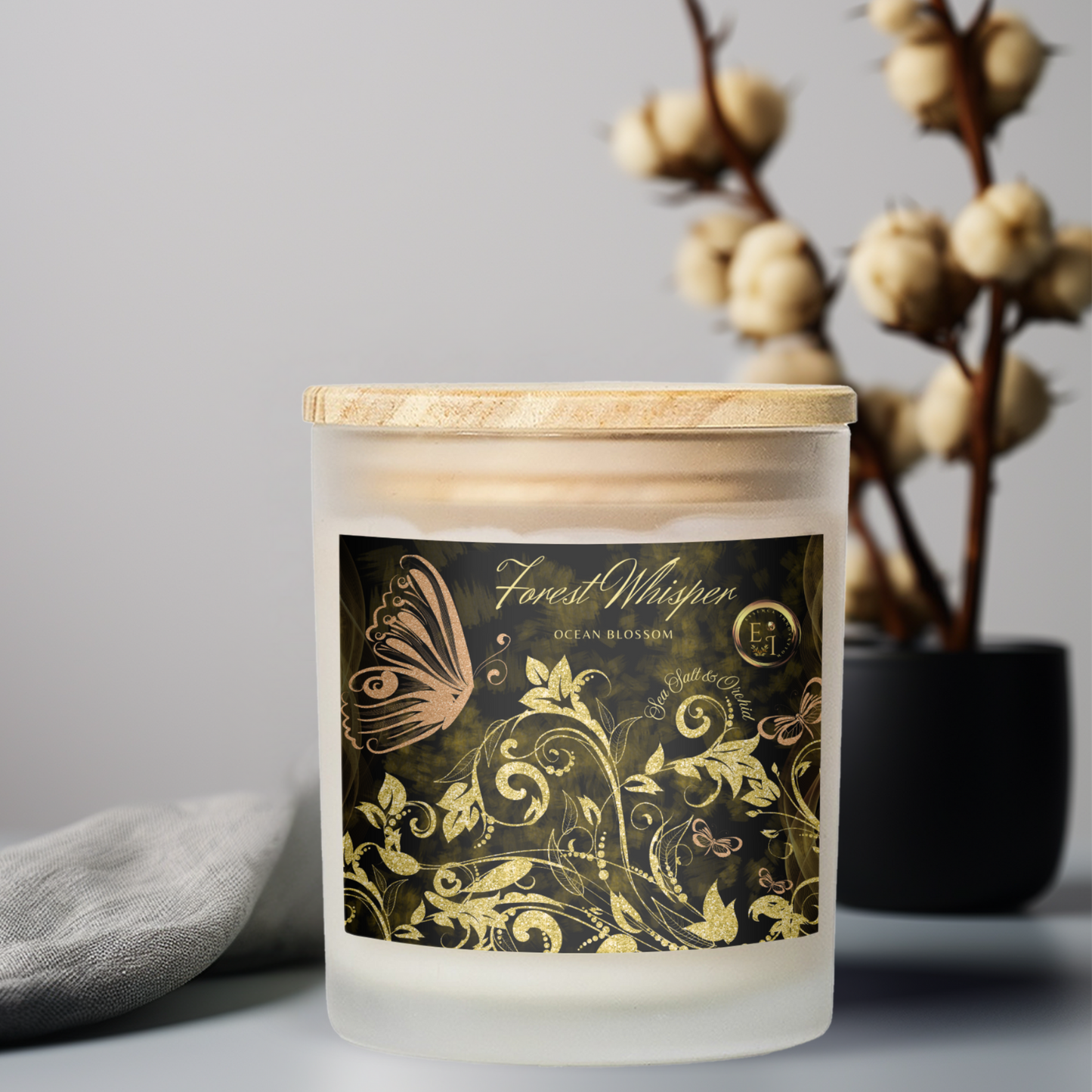 Ocean Blossom | Sea Salt + Orchid | Luxury Scented Candles 11oz