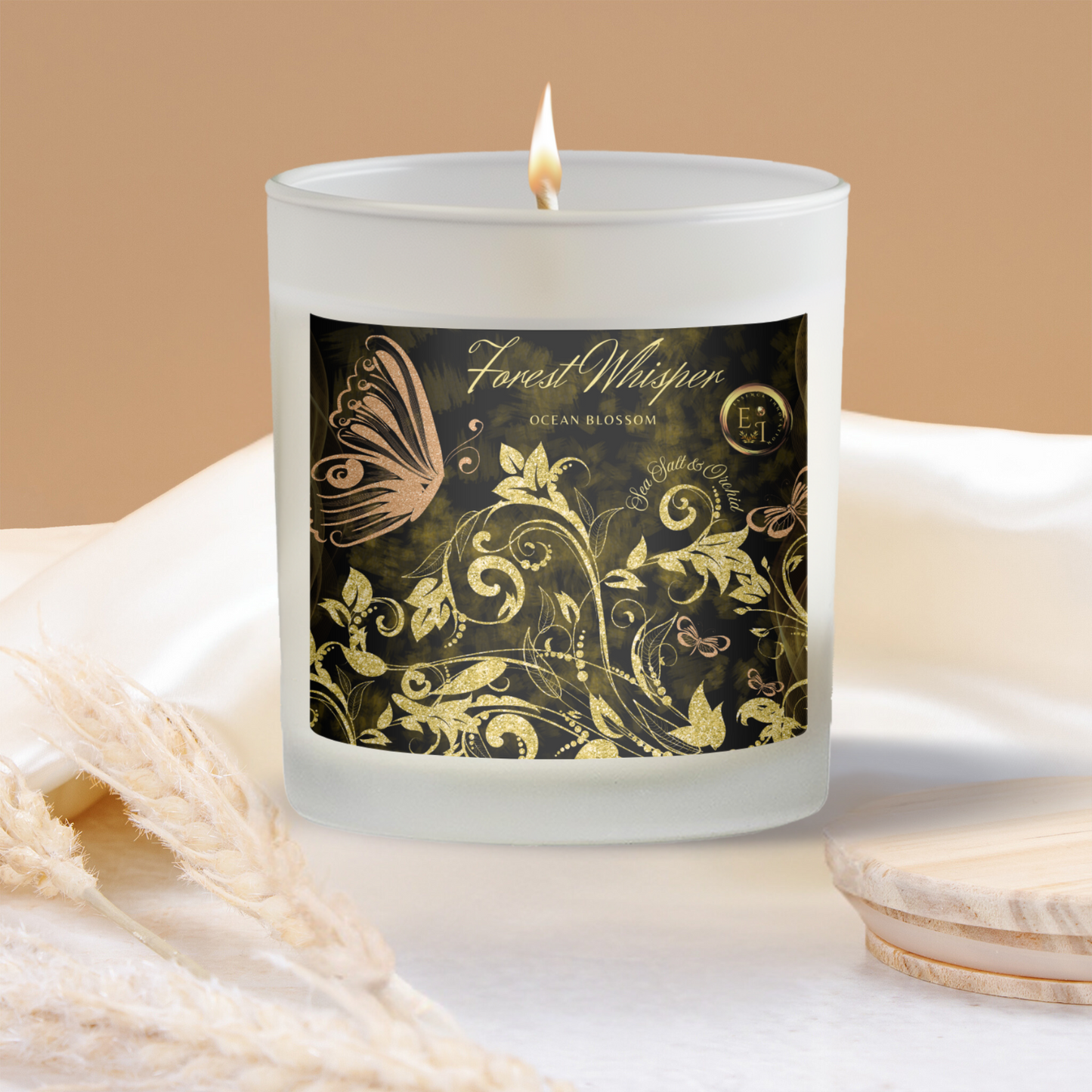 Ocean Blossom | Sea Salt + Orchid | Luxury Scented Candles 11oz