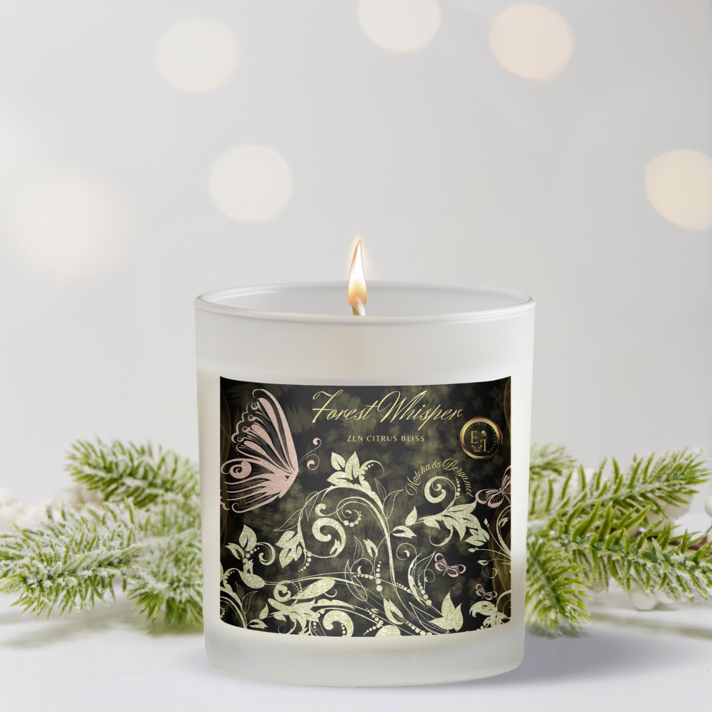 Zen Citrus Bliss | Matcha + Bergamot | Luxury Scented Candles 11oz