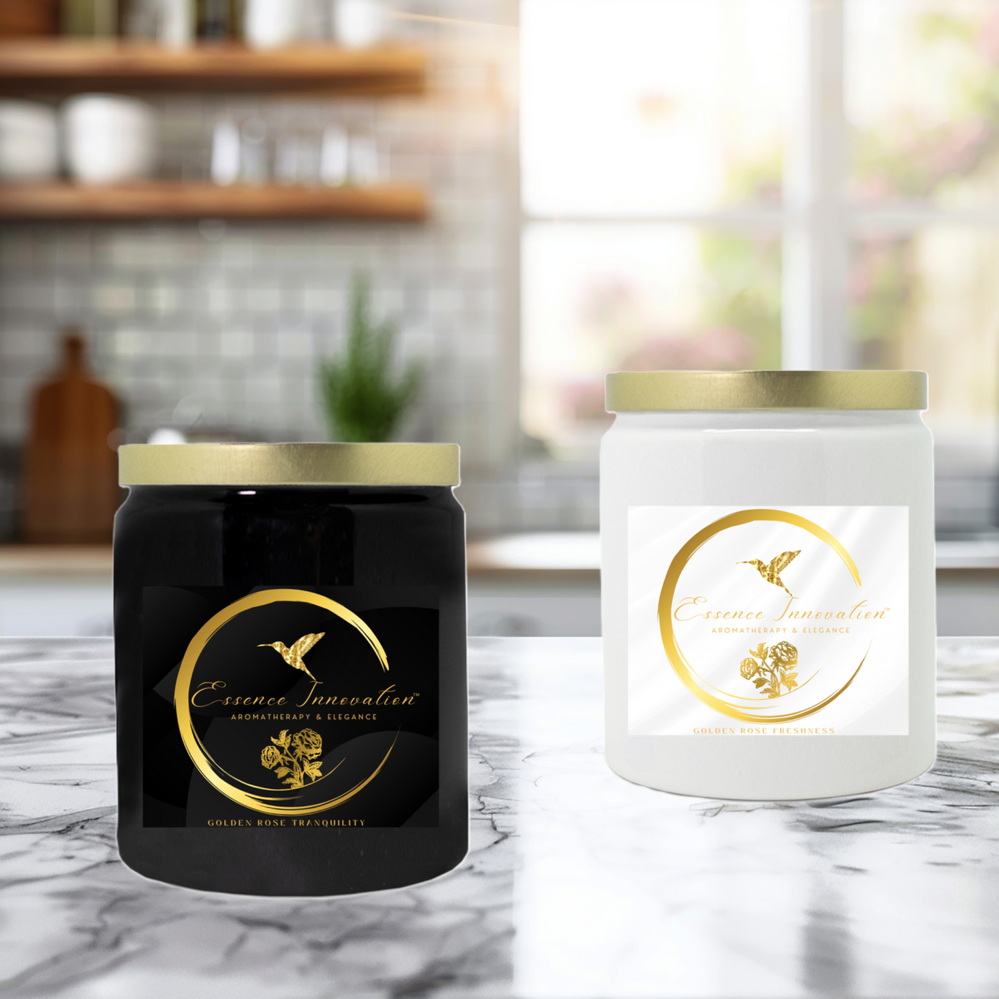 Golden Rose Coastal | High Tide | Luxe Ceramic Candle 9oz