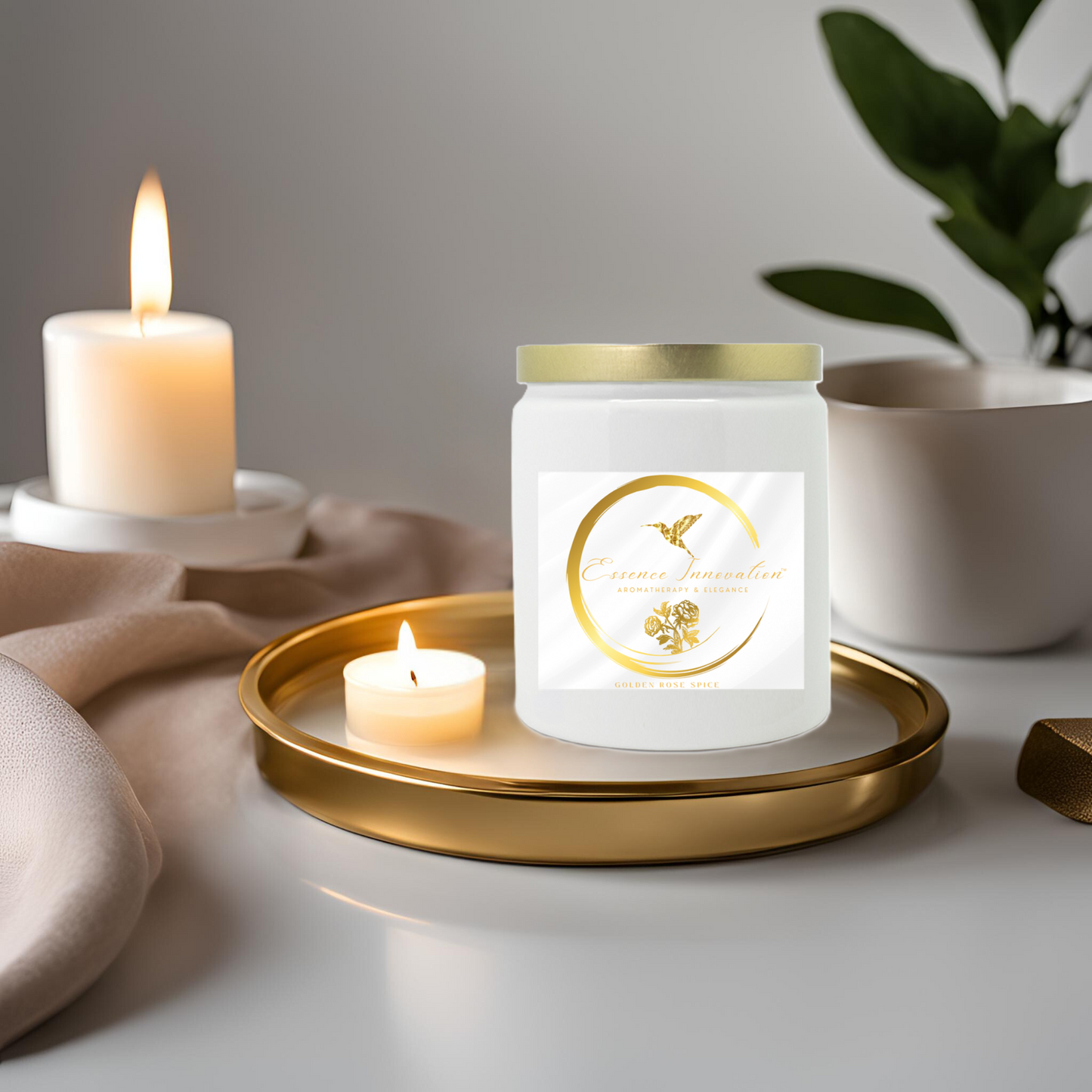 Golden Rose Spice | Pumpkin Spice | Luxe Ceramic Candle 9oz