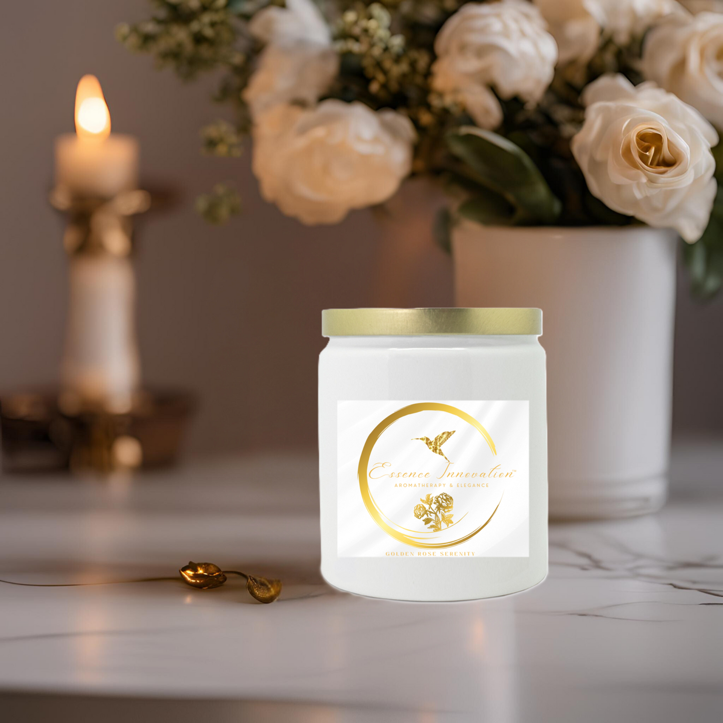 Golden Rose Spice | Pumpkin Spice | Luxe Ceramic Candle 9oz