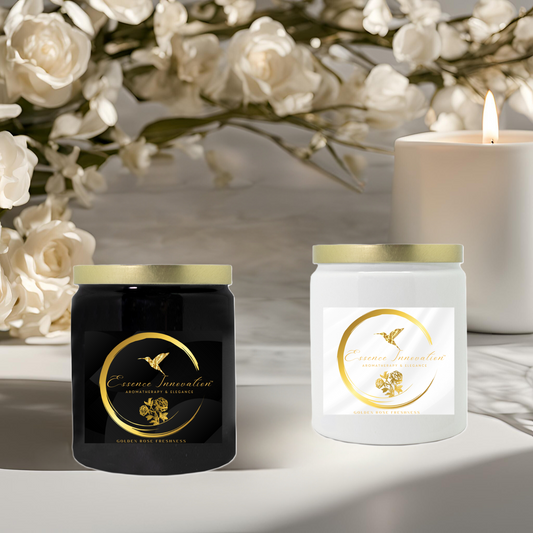 Golden Rose Serenity | Cactus Flower + Jade | Luxe Ceramic Candle 9oz