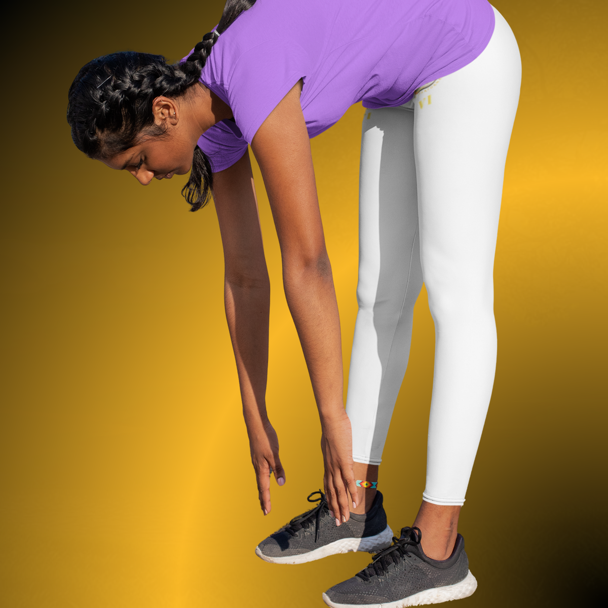 Seek More Luxe VI White High Rise Leggings