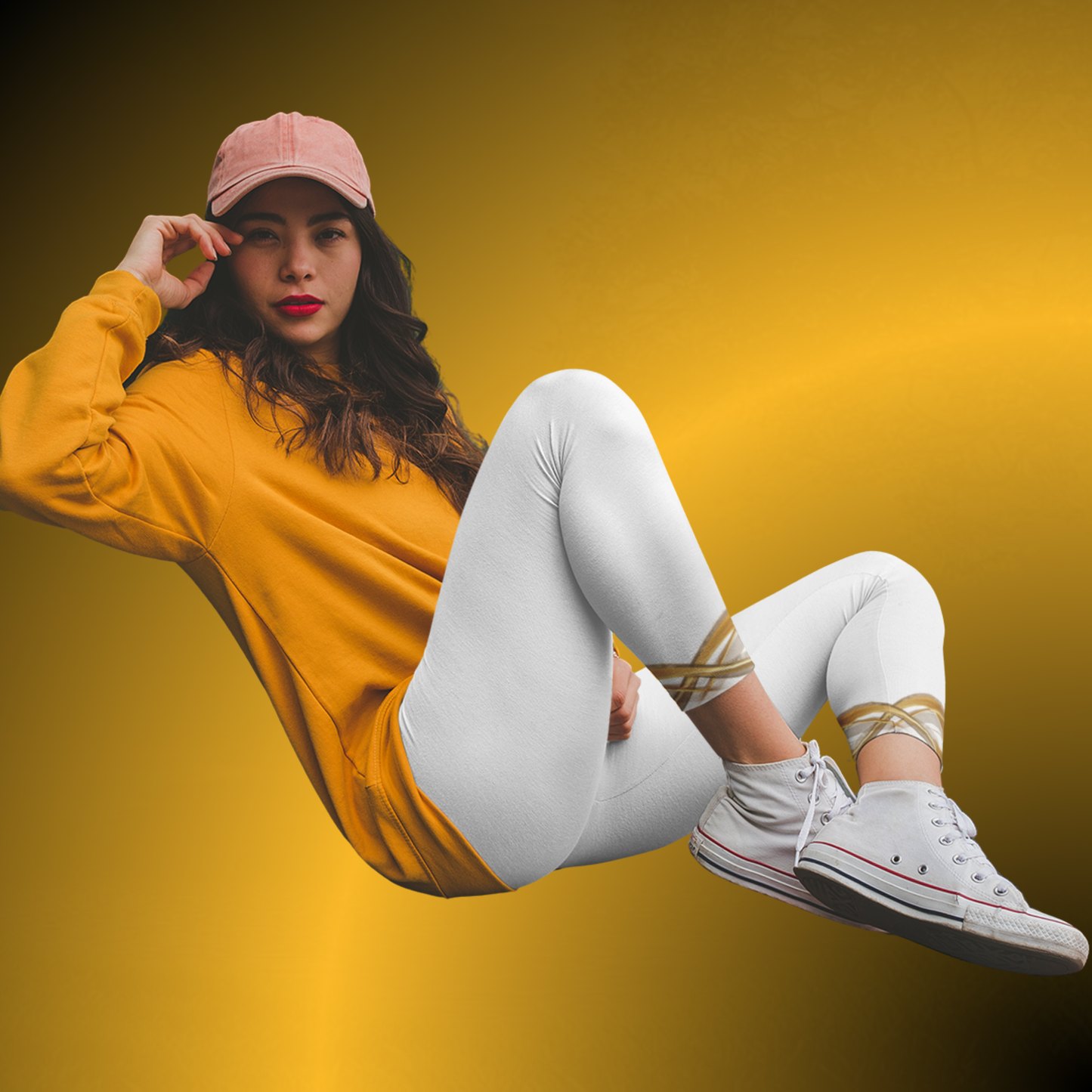White Casual Leggings for Women | Silky Stretch Mid Rise Leggings | Seek More Premium VI