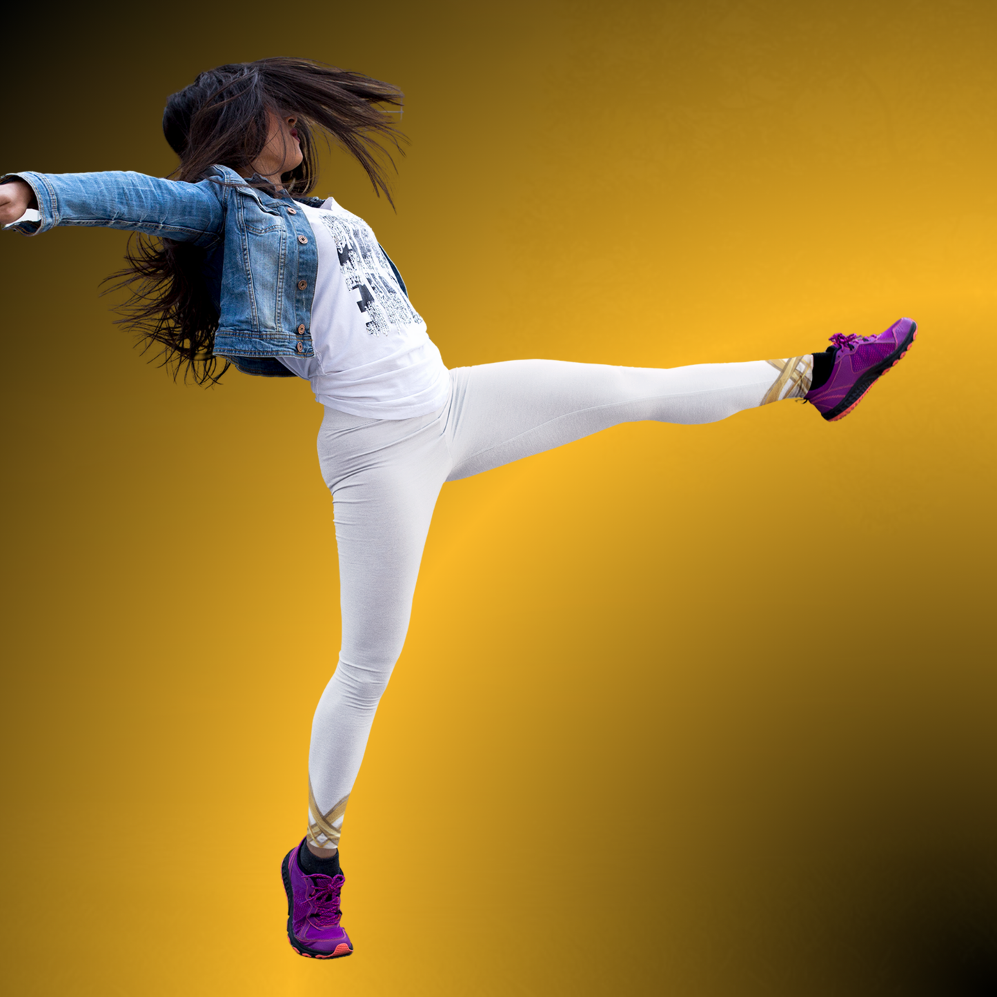 White Casual Leggings for Women | Silky Stretch Mid Rise Leggings | Seek More Premium VI